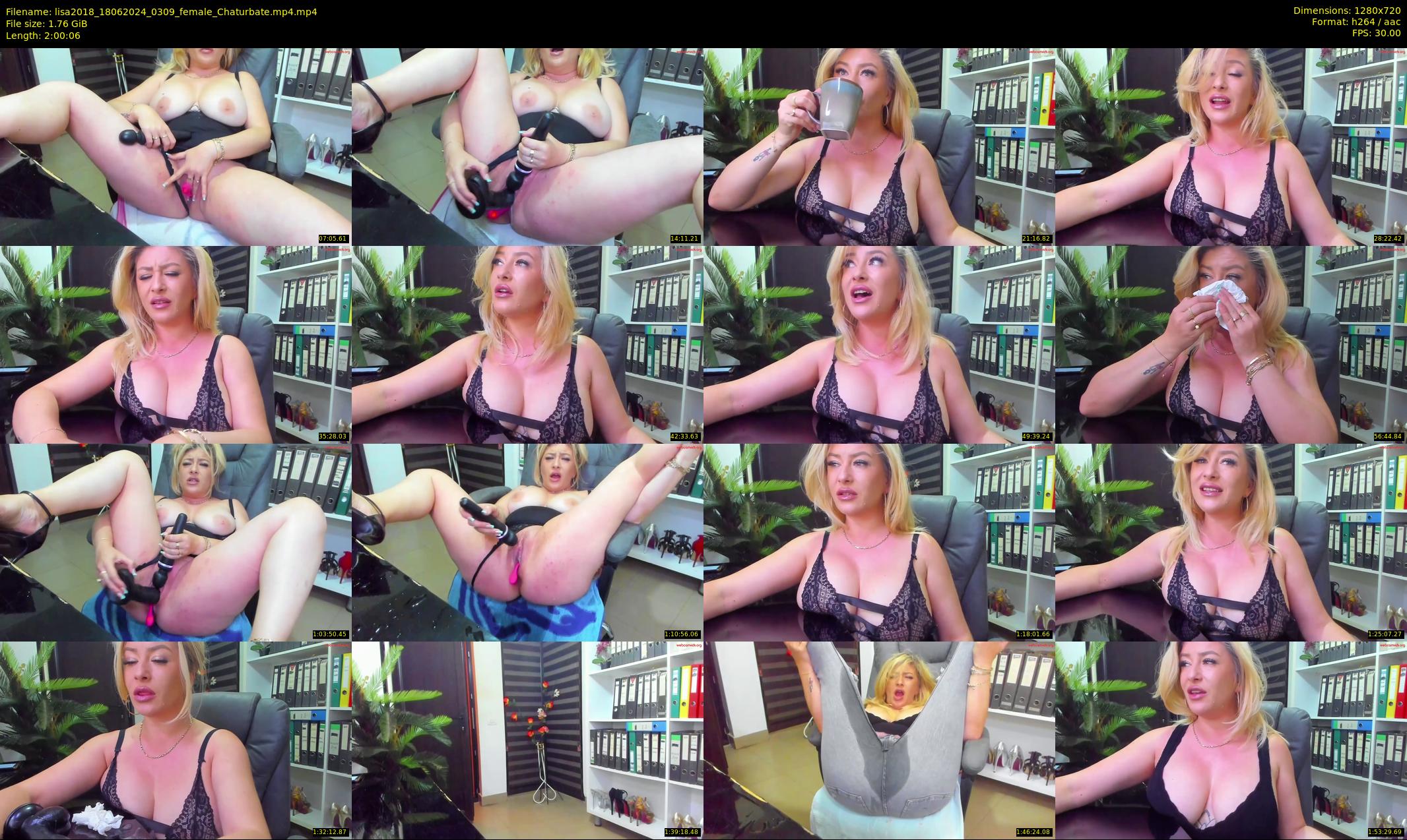 lisa2018 — 121 minute Chaturbate female cam show recording, 720p, Jun 18, 2024