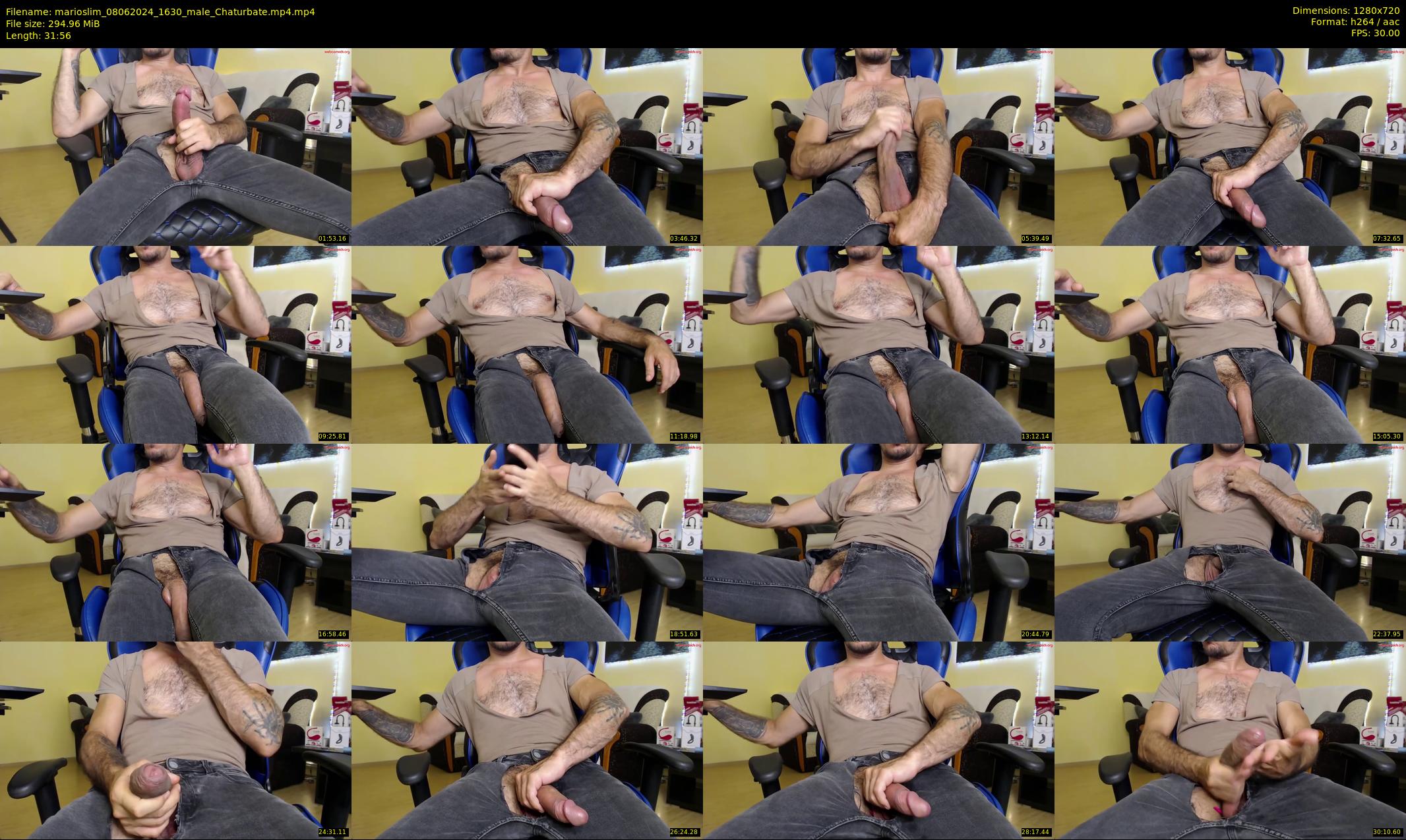 marioslim — 32 minute Chaturbate male cam show recording, 720p, Jun 8, 2024