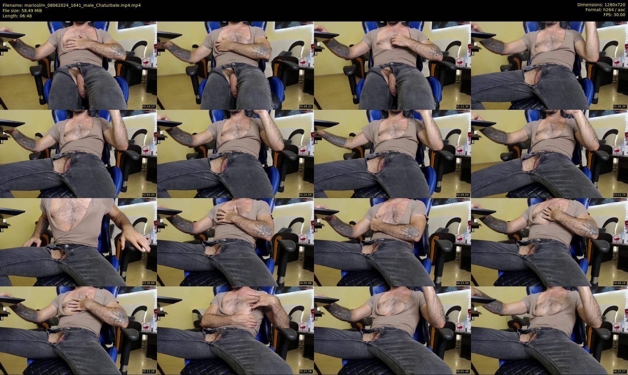 marioslim — 7 minute Chaturbate male cam show recording, 720p, Jun 8, 2024