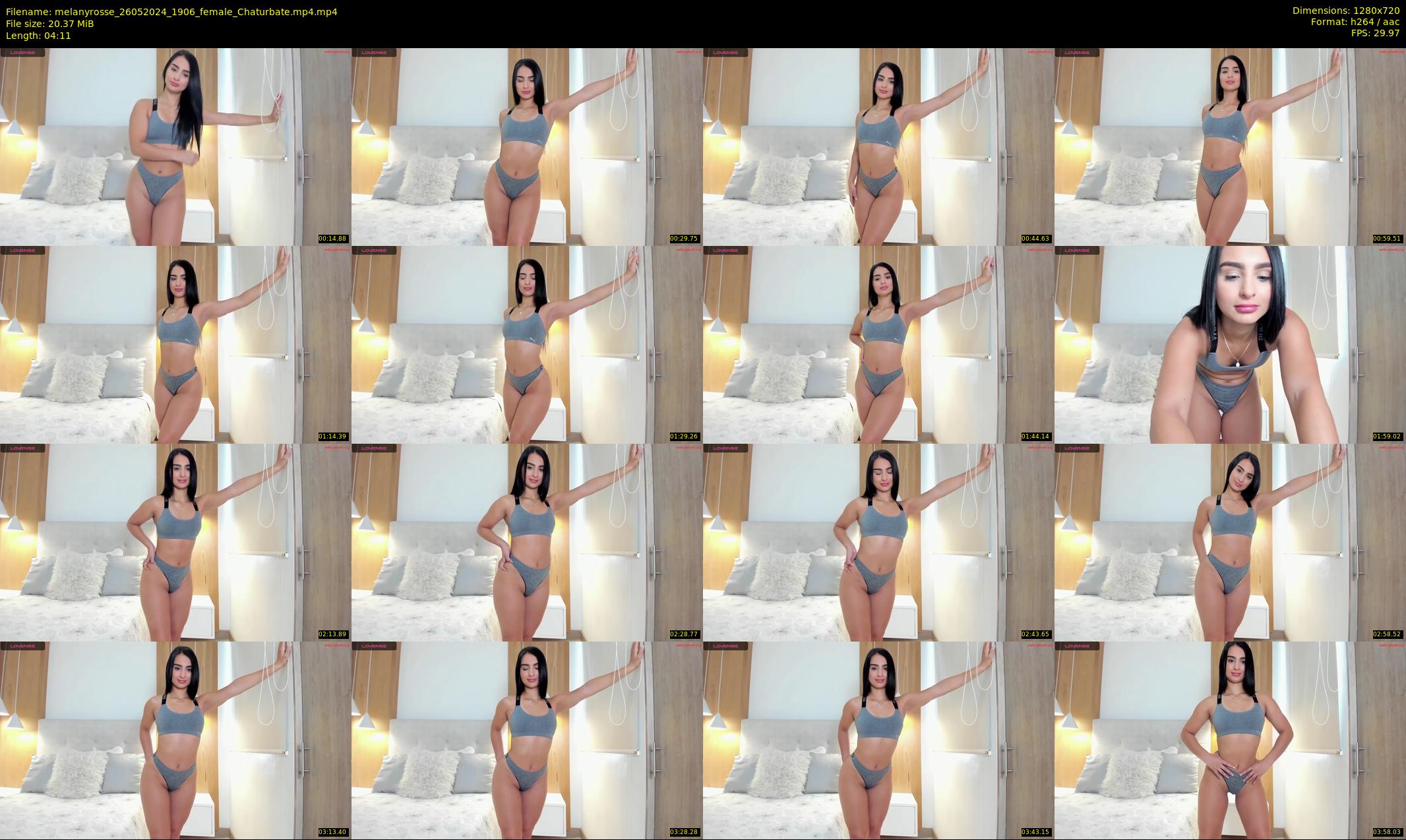 melanyrosse — 5 minute Chaturbate female cam show recording, 720p, May 26, 2024