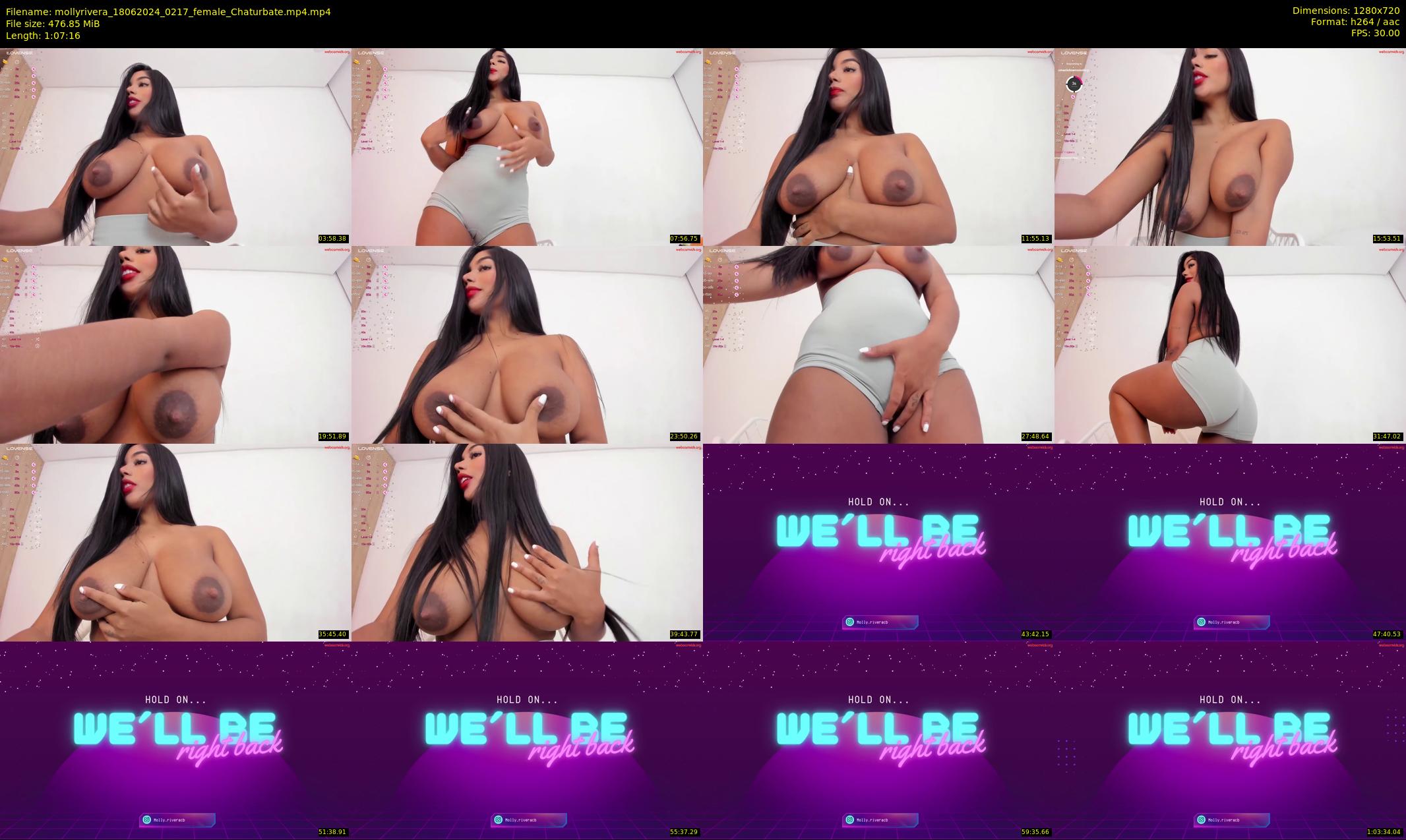 mollyrivera — 68 minute Chaturbate female cam show recording, 720p, Jun 18, 2024