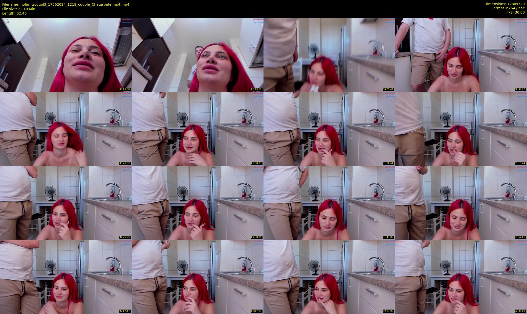 nolimitscoupl3 — 3 minute Chaturbate couple cam show recording, 720p, Jun 17, 2024