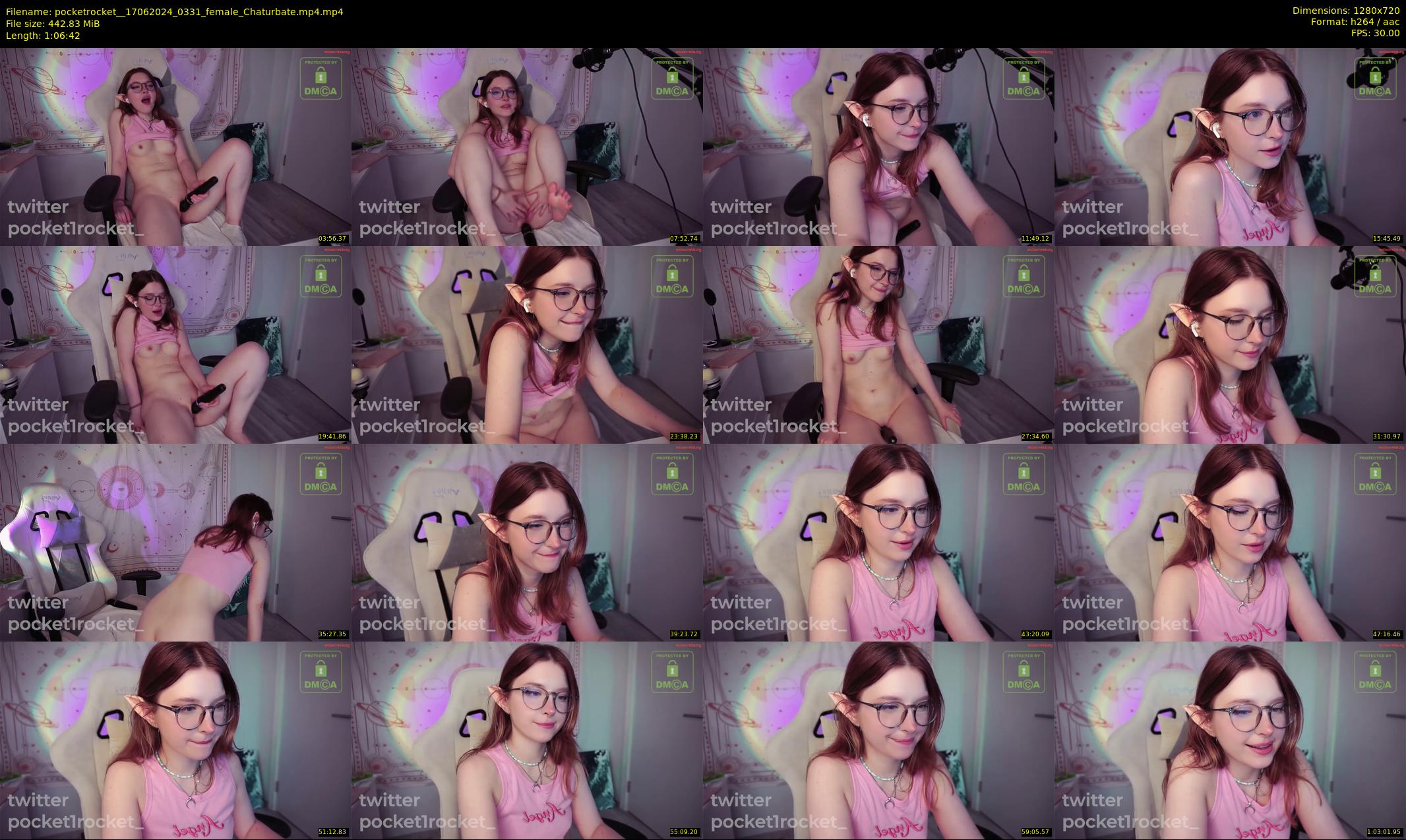 pocketrocket_ — 67 minute Chaturbate female cam show recording, 720p, Jun 17, 2024
