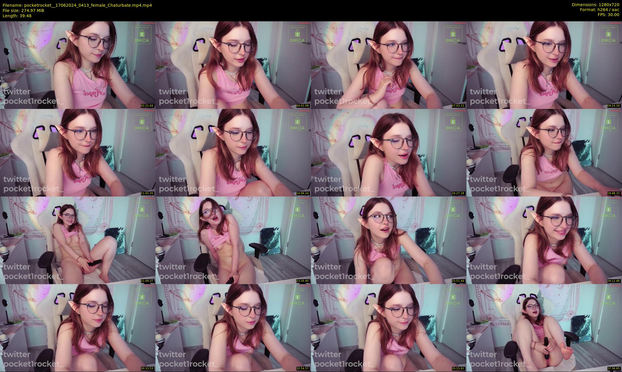 pocketrocket_ — 40 minute Chaturbate female cam show recording, 720p, Jun 17, 2024