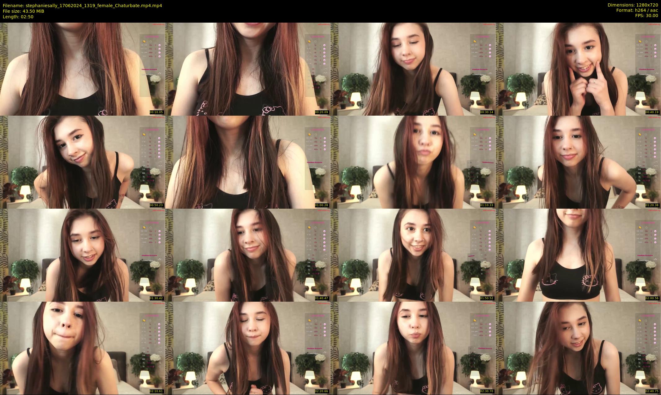 stephaniesally — 3 minute Chaturbate female cam show recording, 720p, Jun 17, 2024