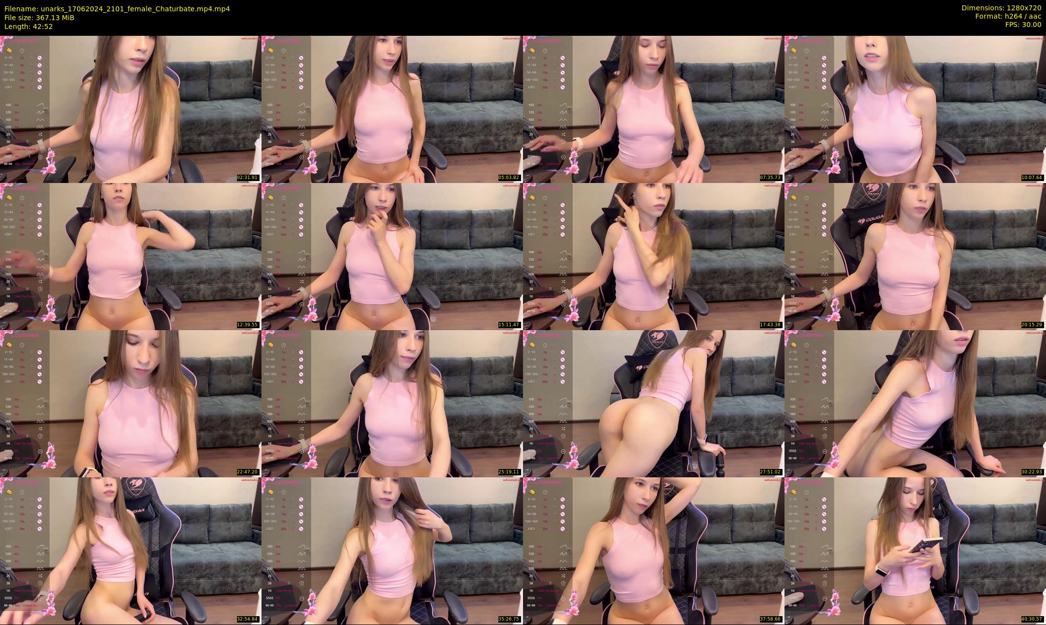 unarks — 43 minute Chaturbate female cam show recording, 720p, Jun 17, 2024