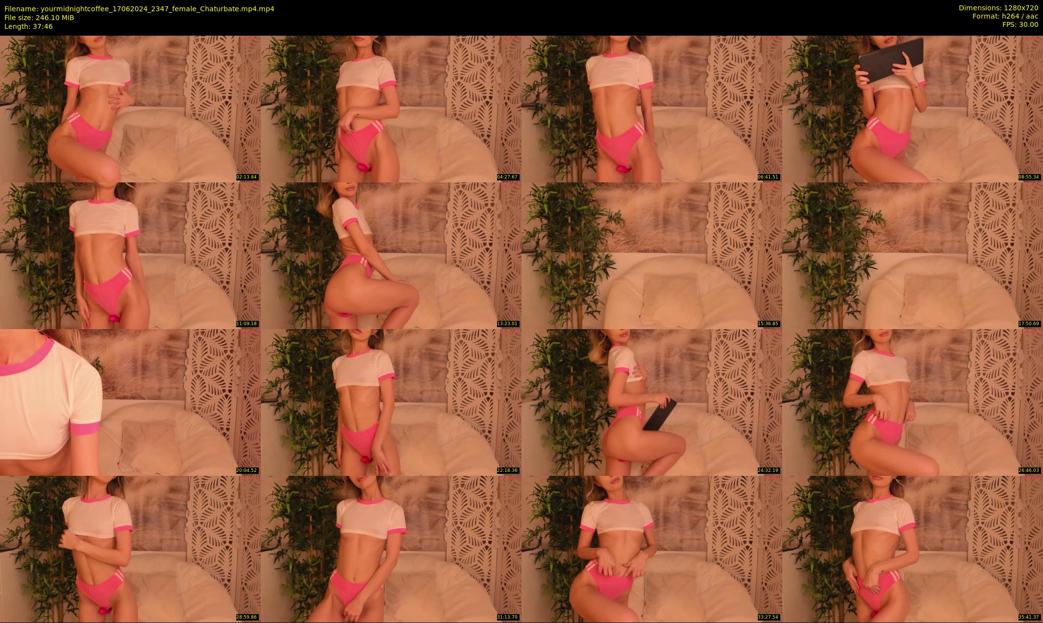 yourmidnightcoffee — 38 minute Chaturbate female cam show recording, 720p, Jun 17, 2024