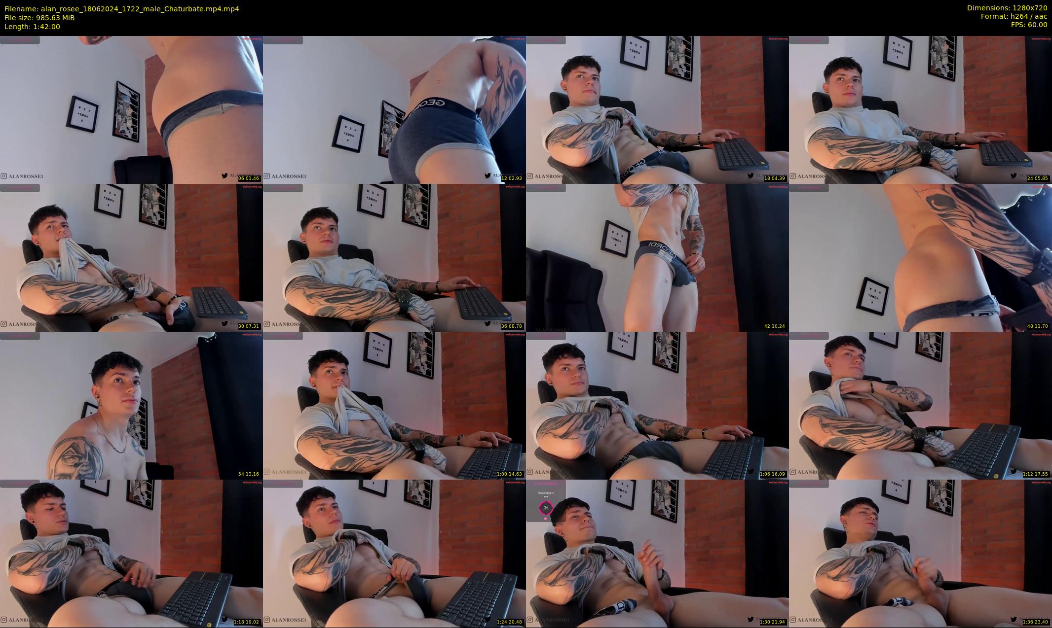alan_rosee — 102 minute Chaturbate male cam show recording, 720p, Jun 18, 2024