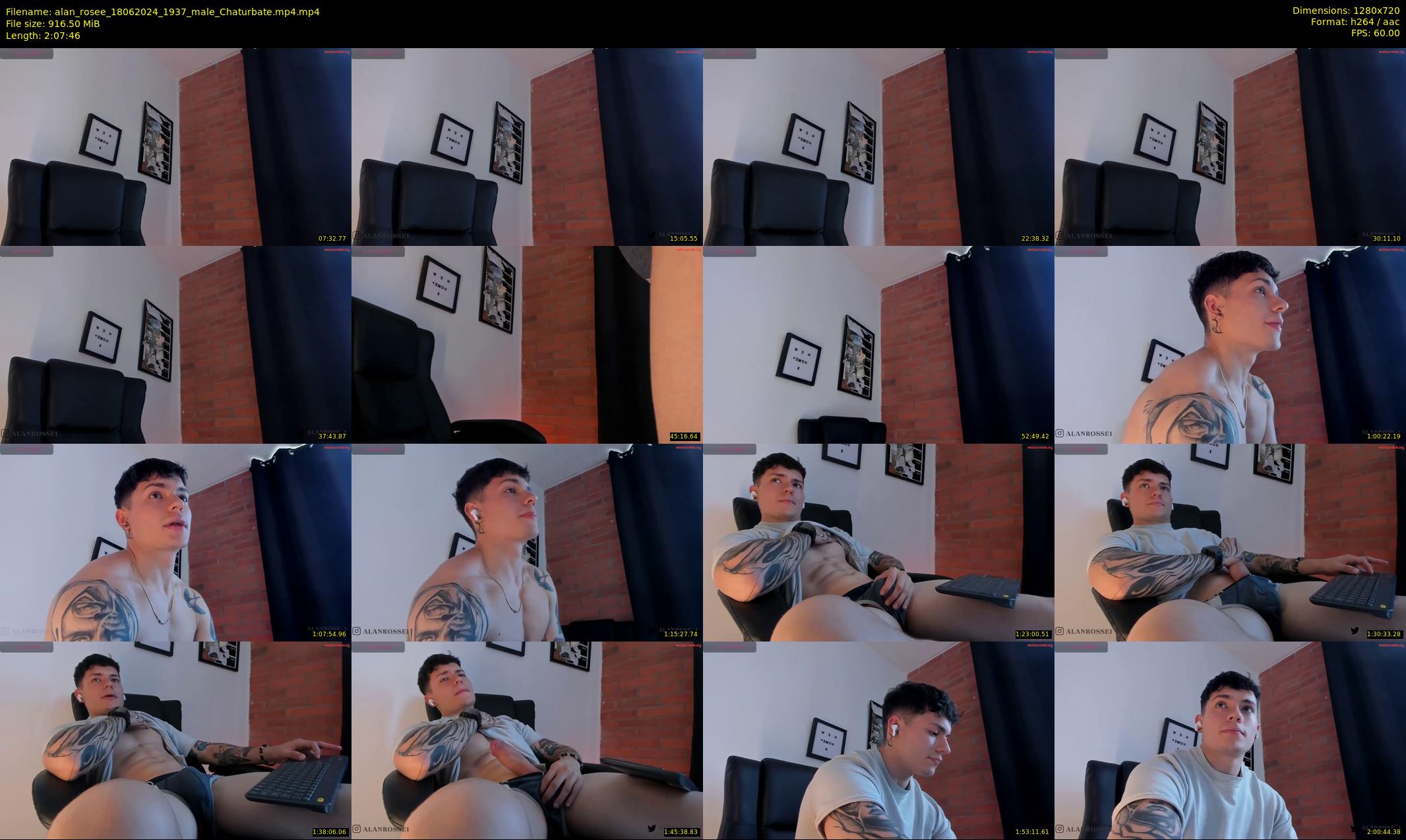 alan_rosee — 128 minute Chaturbate male cam show recording, 720p, Jun 18, 2024