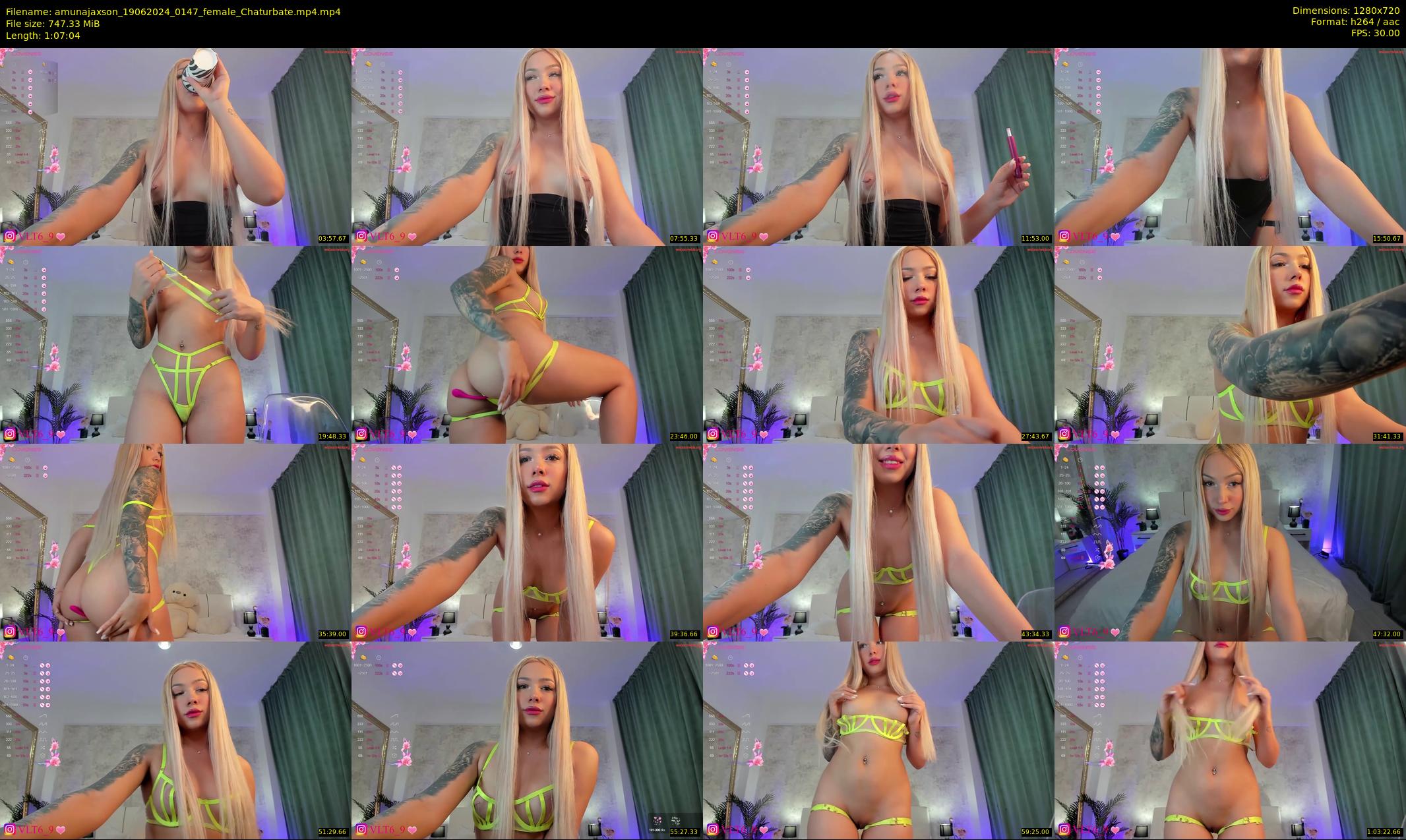 amunajaxson — 68 minute Chaturbate female cam show recording, 720p, Jun 19, 2024