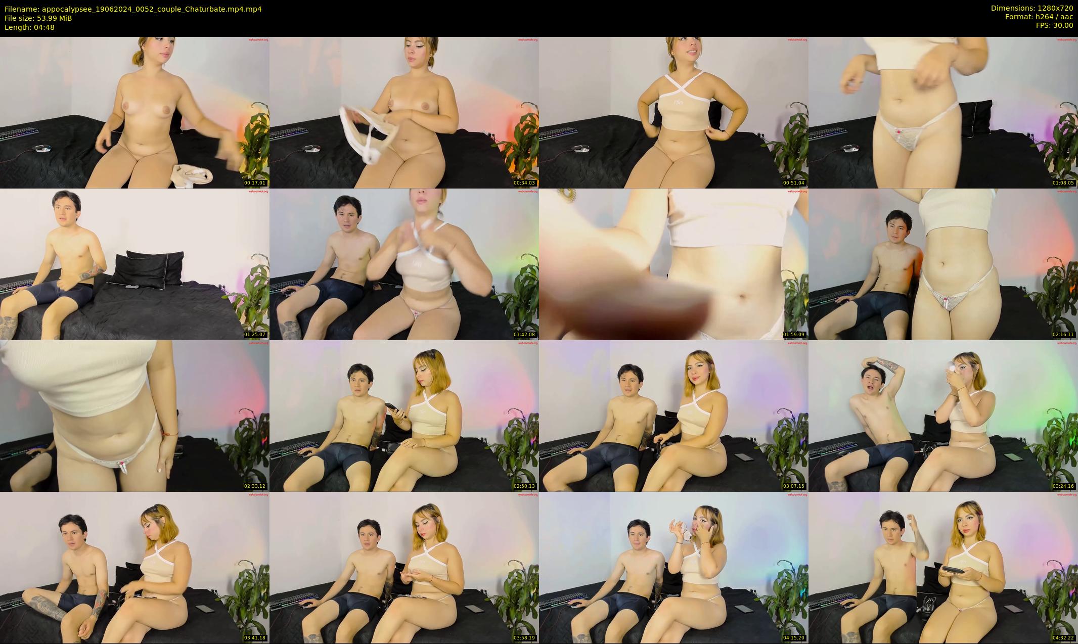 appocalypsee — 5 minute Chaturbate couple cam show recording, 720p, Jun 19, 2024
