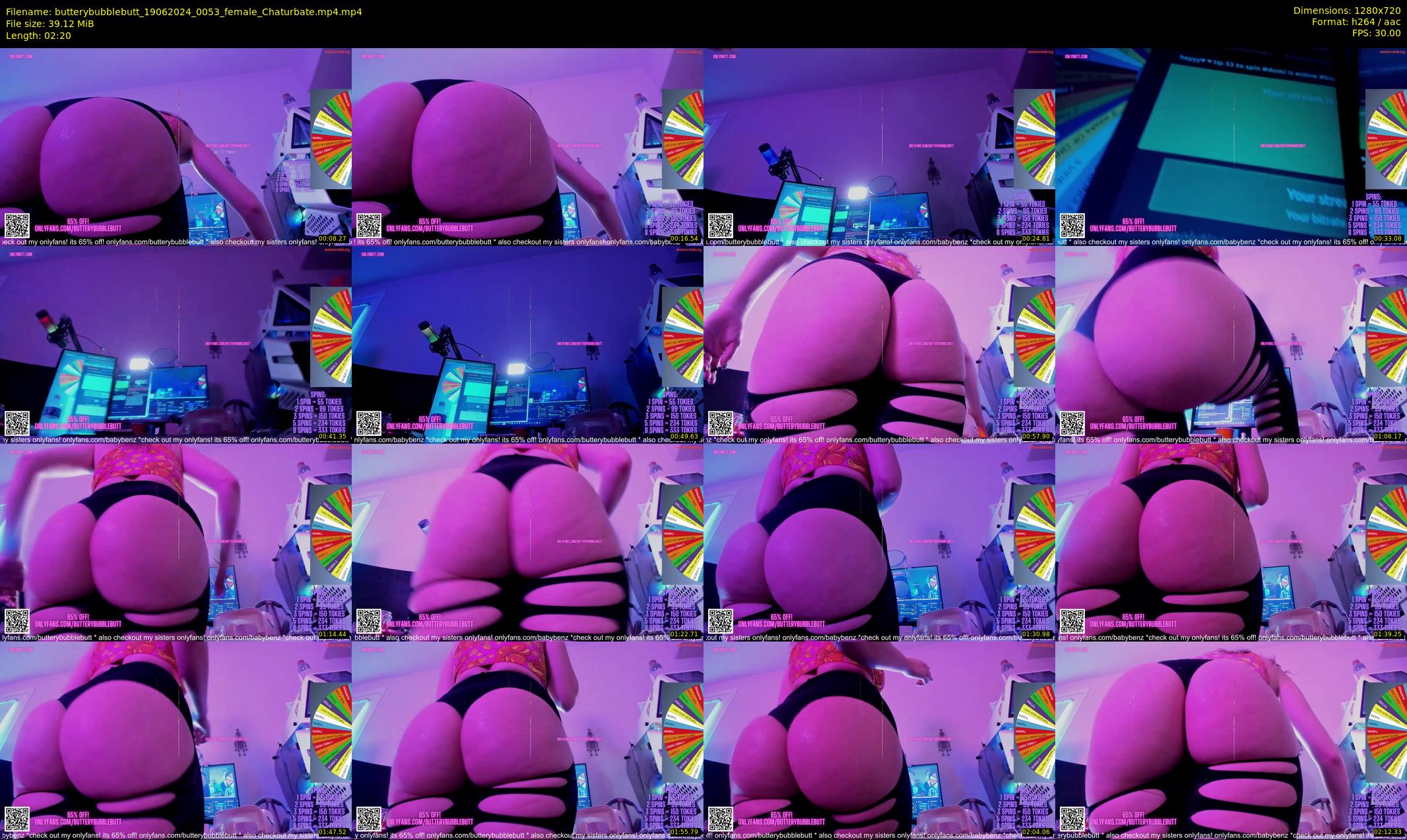 butterybubblebutt — 3 minute Chaturbate couple cam show recording, 720p, Jun 19, 2024