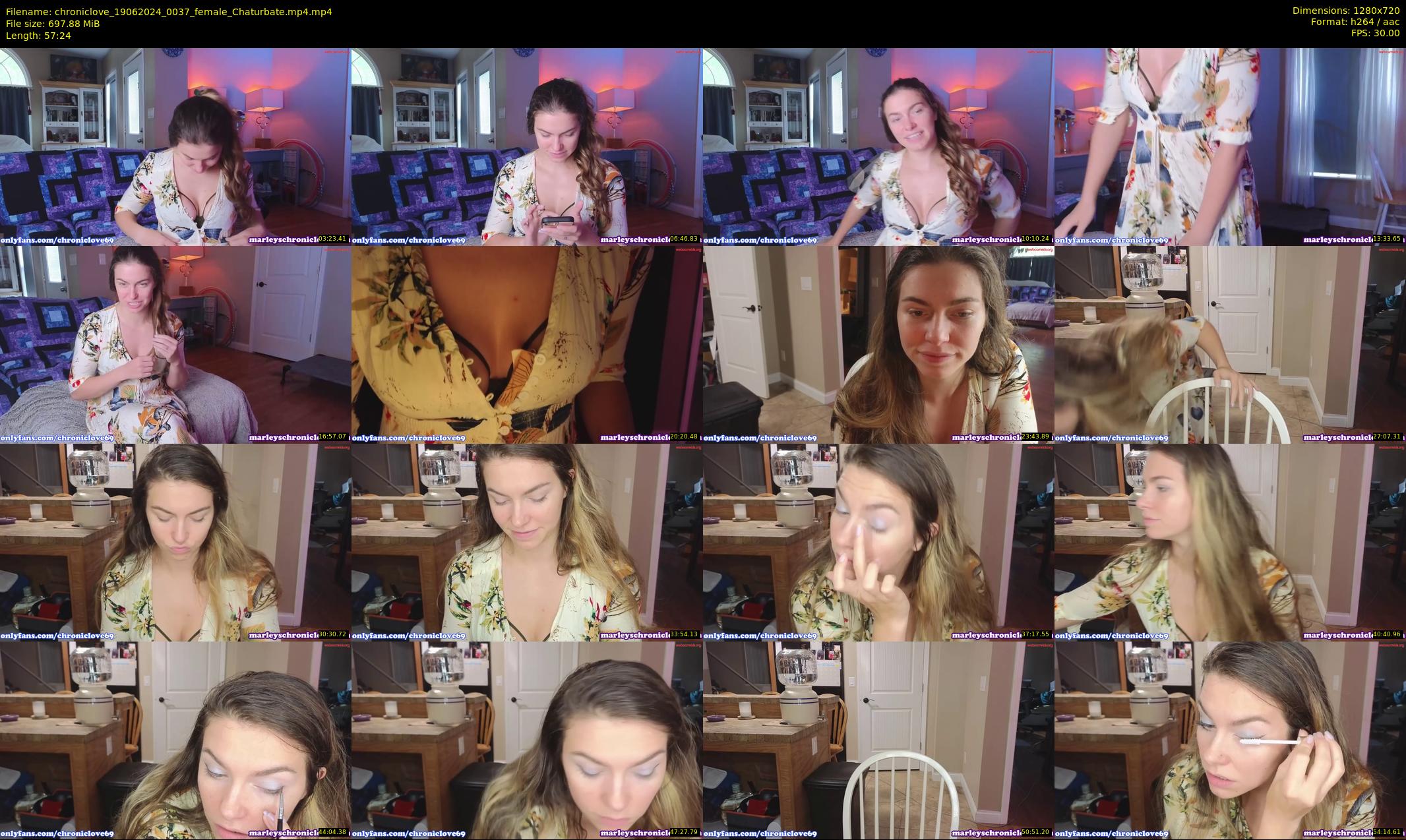 chroniclove — 58 minute Chaturbate female cam show recording, 720p, Jun 19, 2024