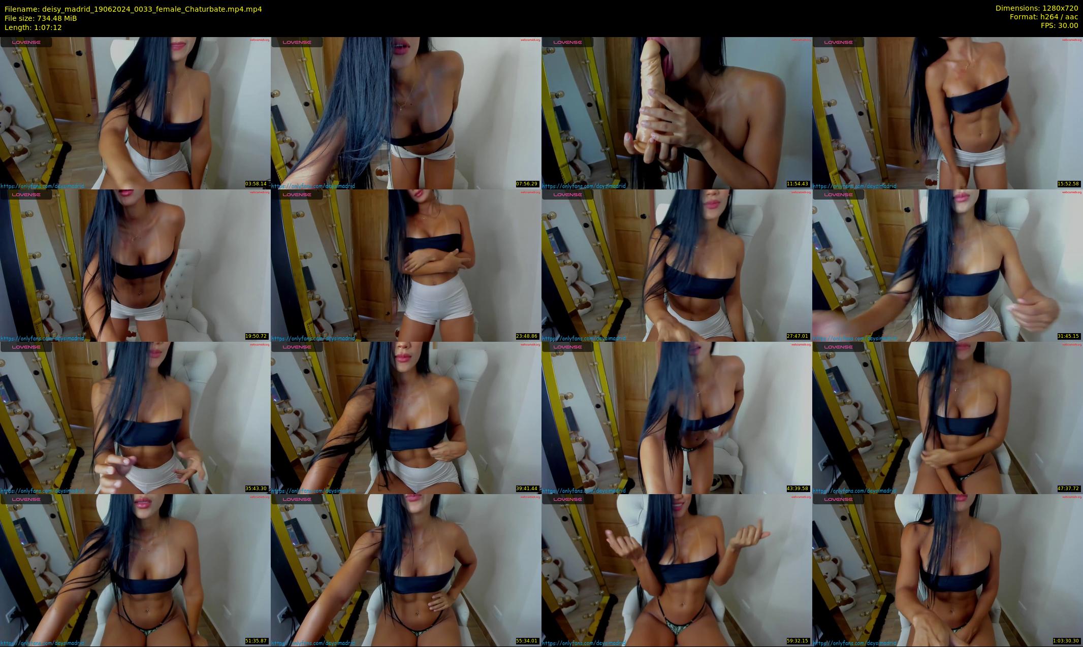 deisy_madrid — 68 minute Chaturbate female cam show recording, 720p, Jun 19, 2024
