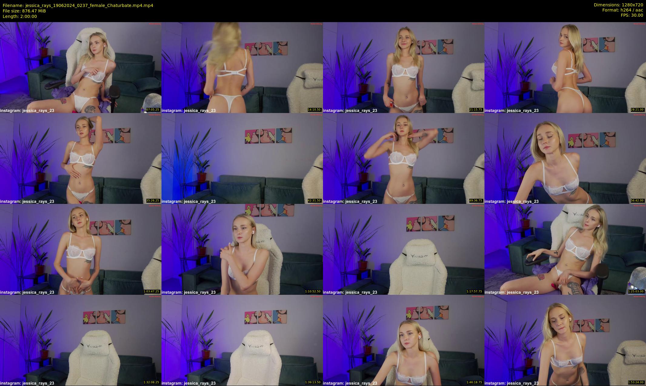 jessica_rays — 120 minute Chaturbate couple cam show recording, 720p, Jun 19, 2024