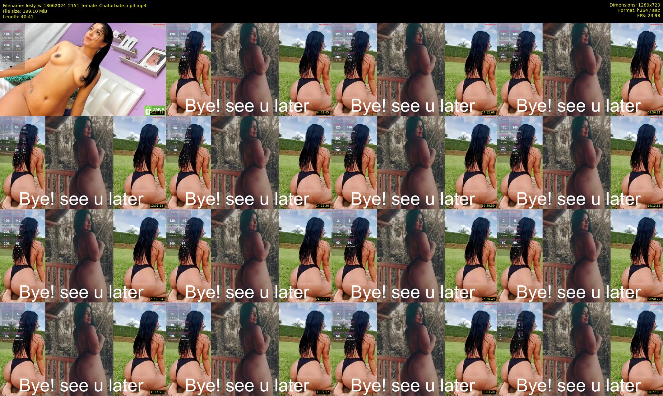 lesly_w — 41 minute Chaturbate female cam show recording, 720p, Jun 18, 2024