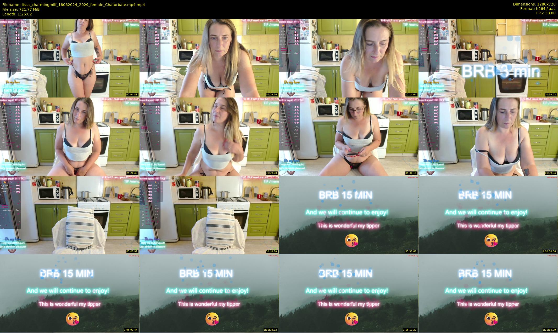 lissa_charmingmilf — 87 minute Chaturbate female cam show recording, 720p, Jun 18, 2024