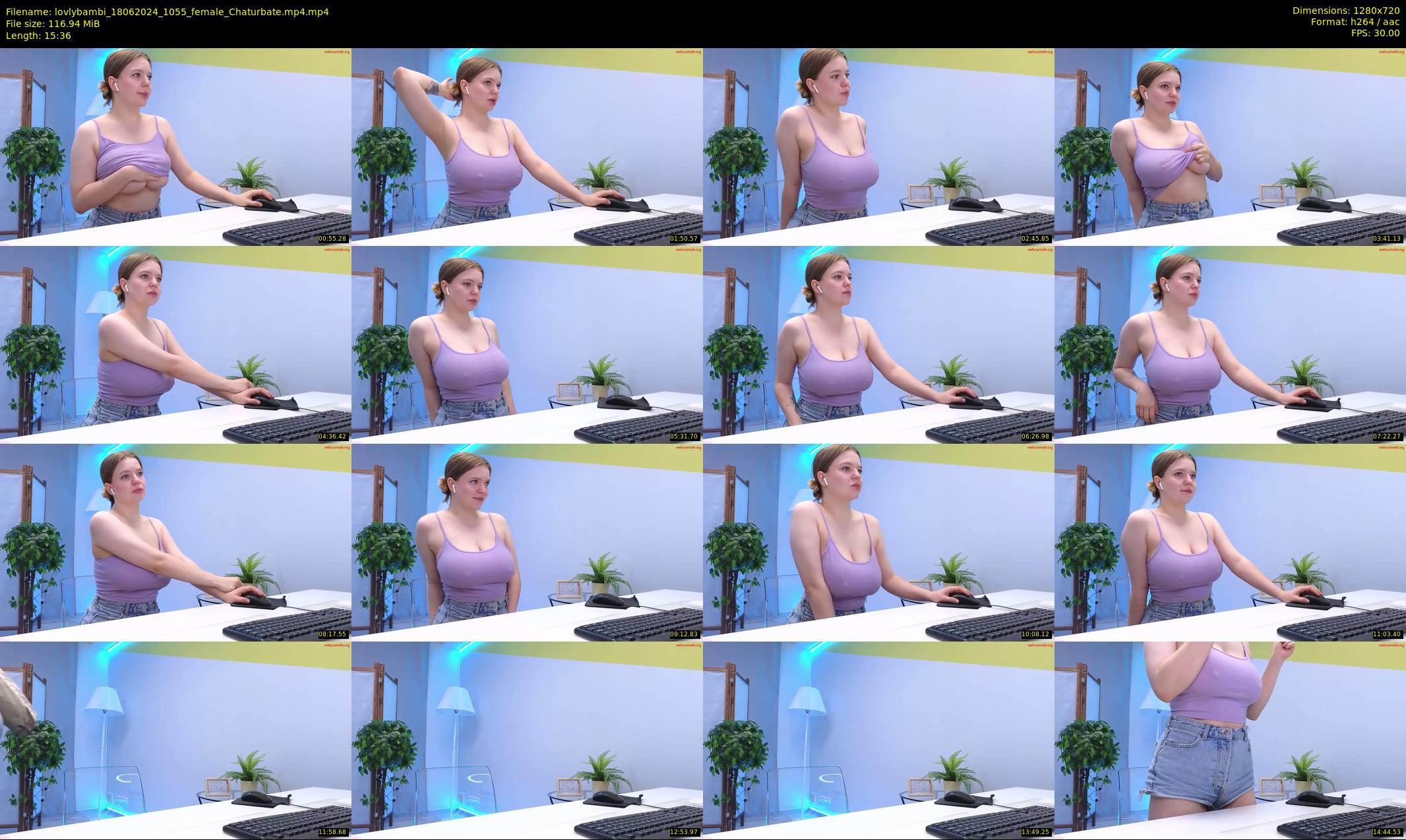 lovlybambi — 16 minute Chaturbate female cam show recording, 720p, Jun 18, 2024