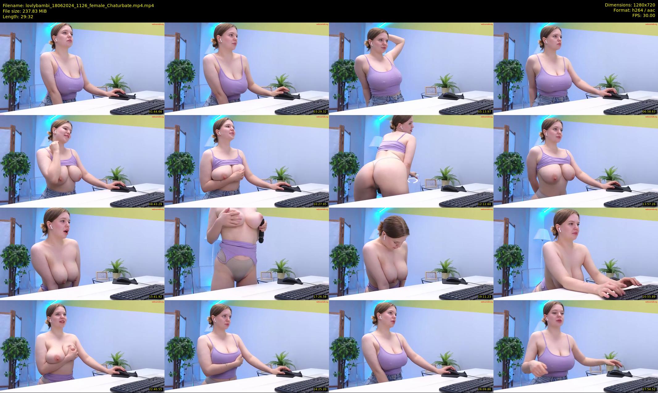 lovlybambi — 30 minute Chaturbate female cam show recording, 720p, Jun 18, 2024