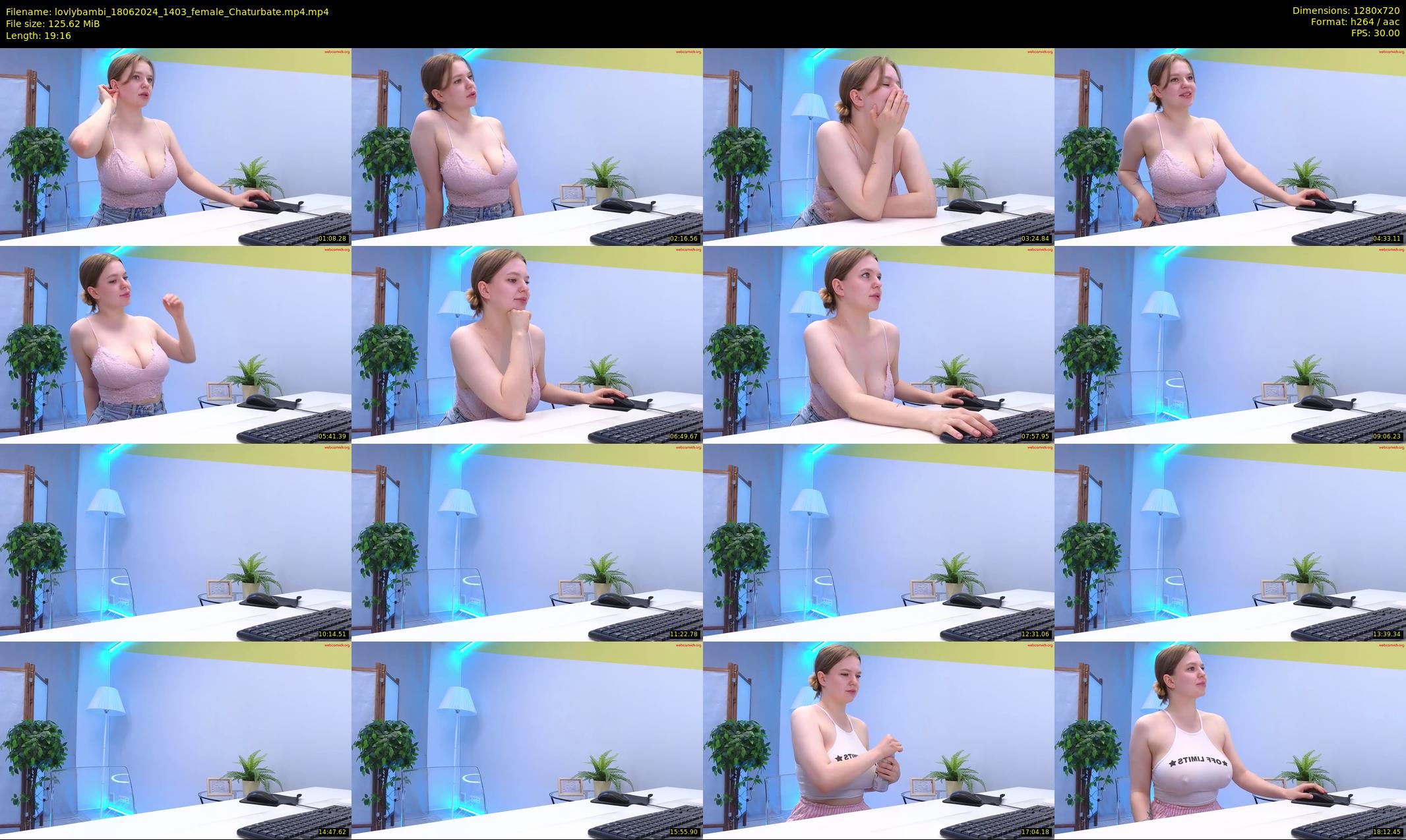 lovlybambi — 20 minute Chaturbate female cam show recording, 720p, Jun 18, 2024