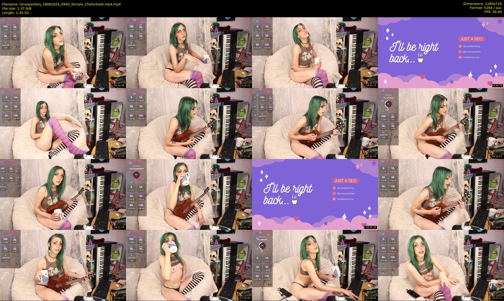 lunasparkles — 106 minute Chaturbate female cam show recording, 720p, Jun 18, 2024