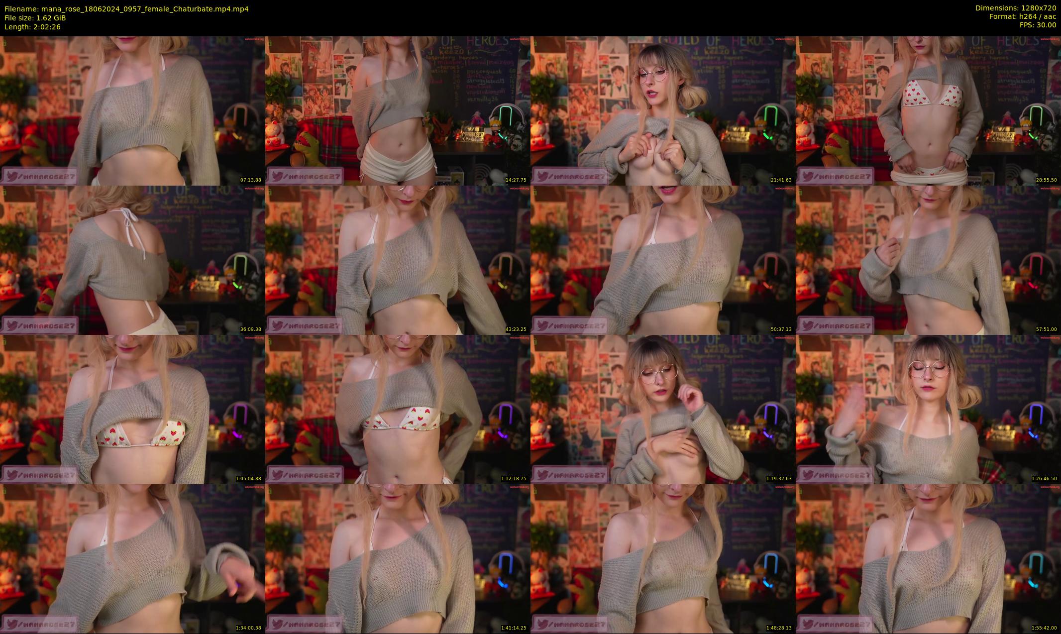 mana_rose — 123 minute Chaturbate female cam show recording, 720p, Jun 18, 2024