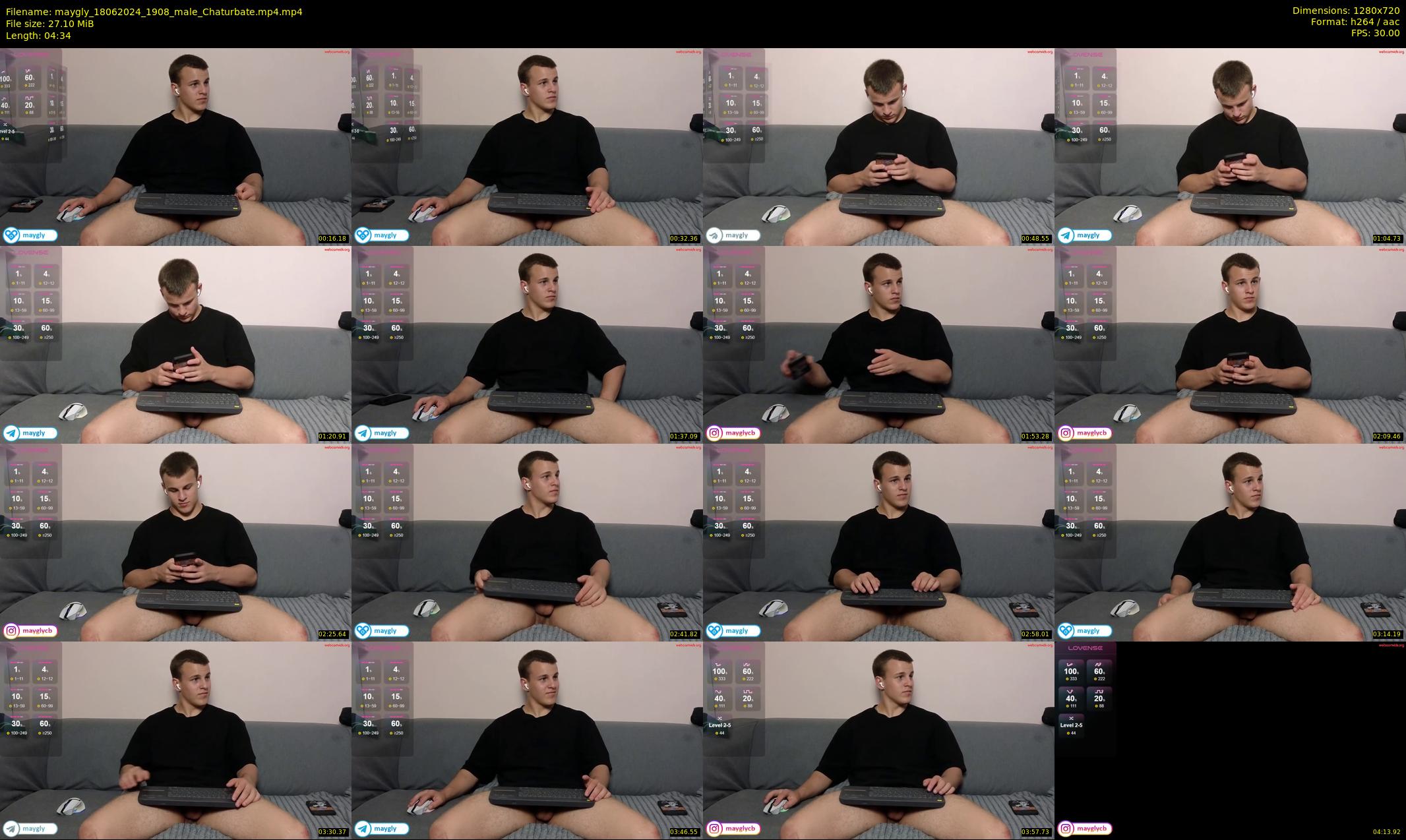 maygly — 5 minute Chaturbate male cam show recording, 720p, Jun 18, 2024