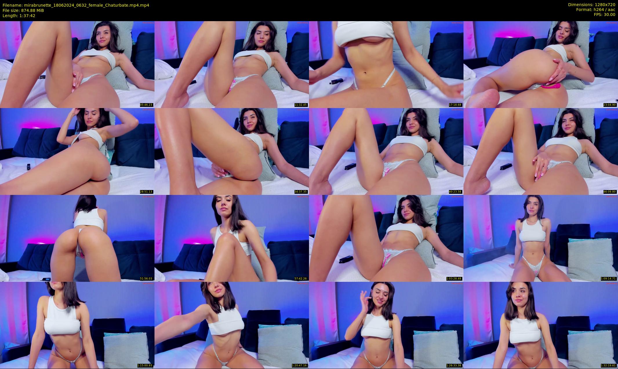 mirabrunette — 98 minute Chaturbate female cam show recording, 720p, Jun 18, 2024