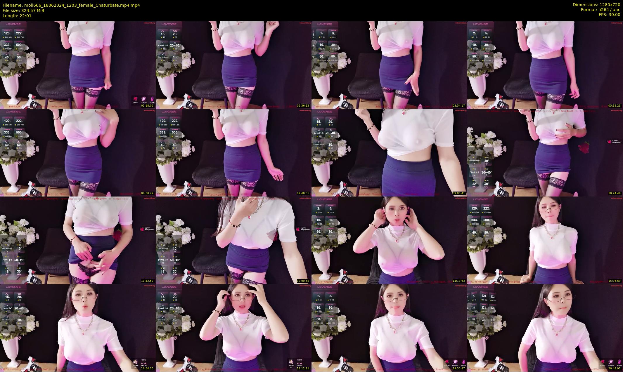 moli666 — 23 minute Chaturbate female cam show recording, 720p, Jun 18, 2024