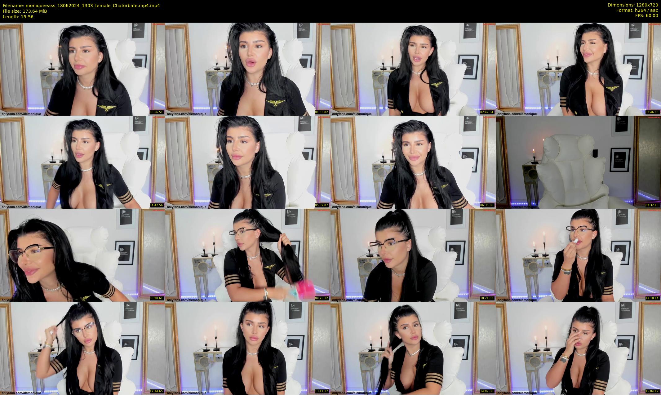 moniqueeass — 16 minute Chaturbate female cam show recording, 720p, Jun 18, 2024