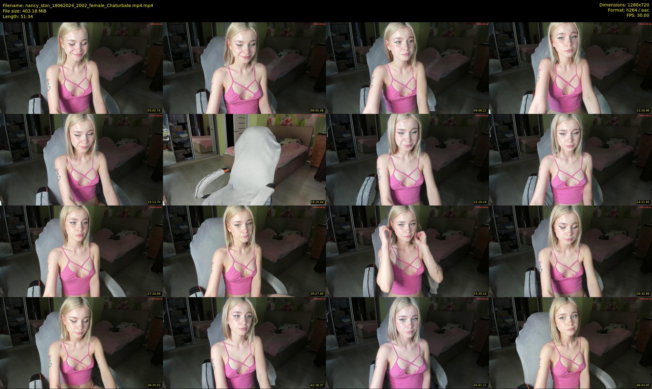 nancy_ston — 52 minute Chaturbate female cam show recording, 720p, Jun 18, 2024