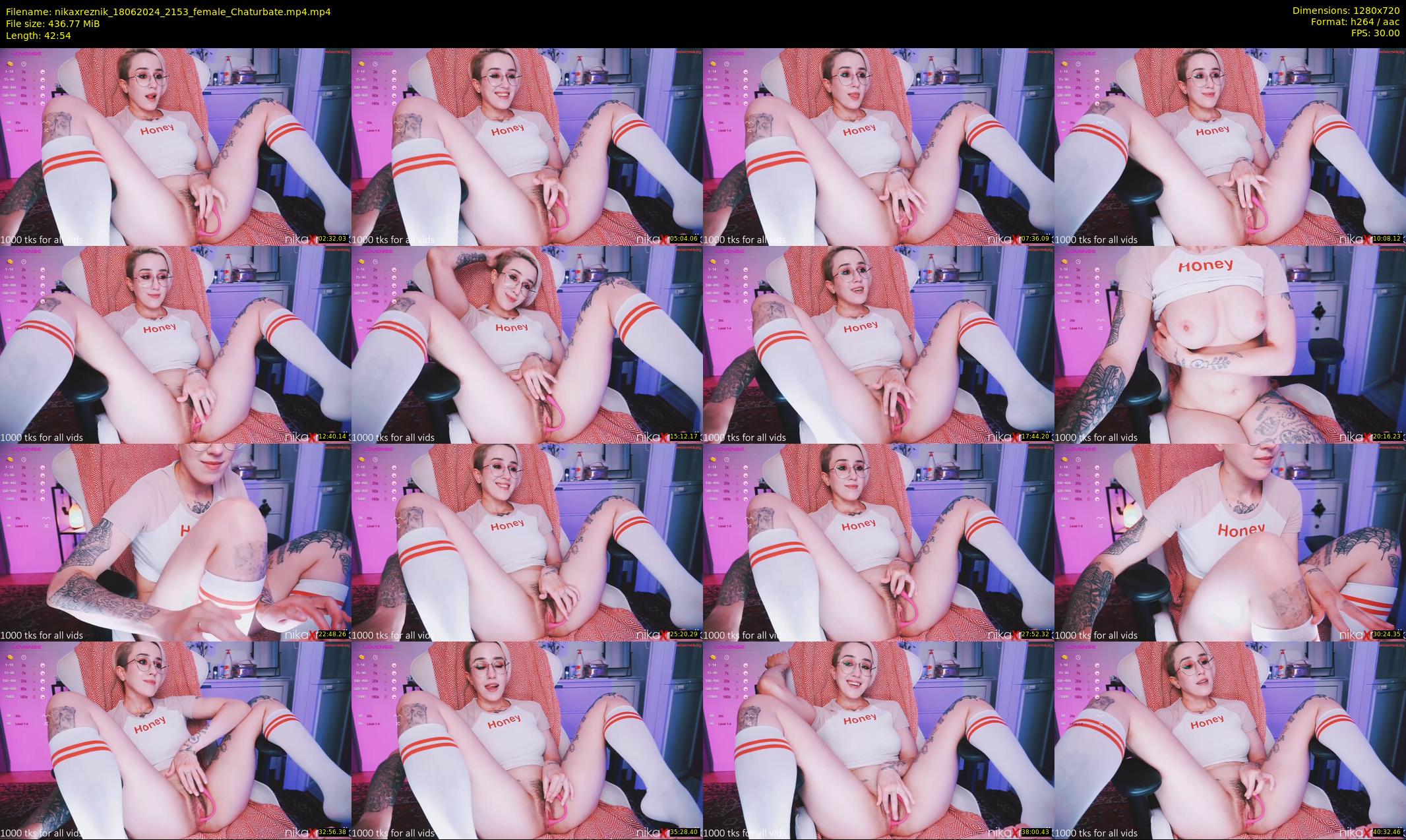 nikaxreznik — 43 minute Chaturbate female cam show recording, 720p, Jun 18, 2024