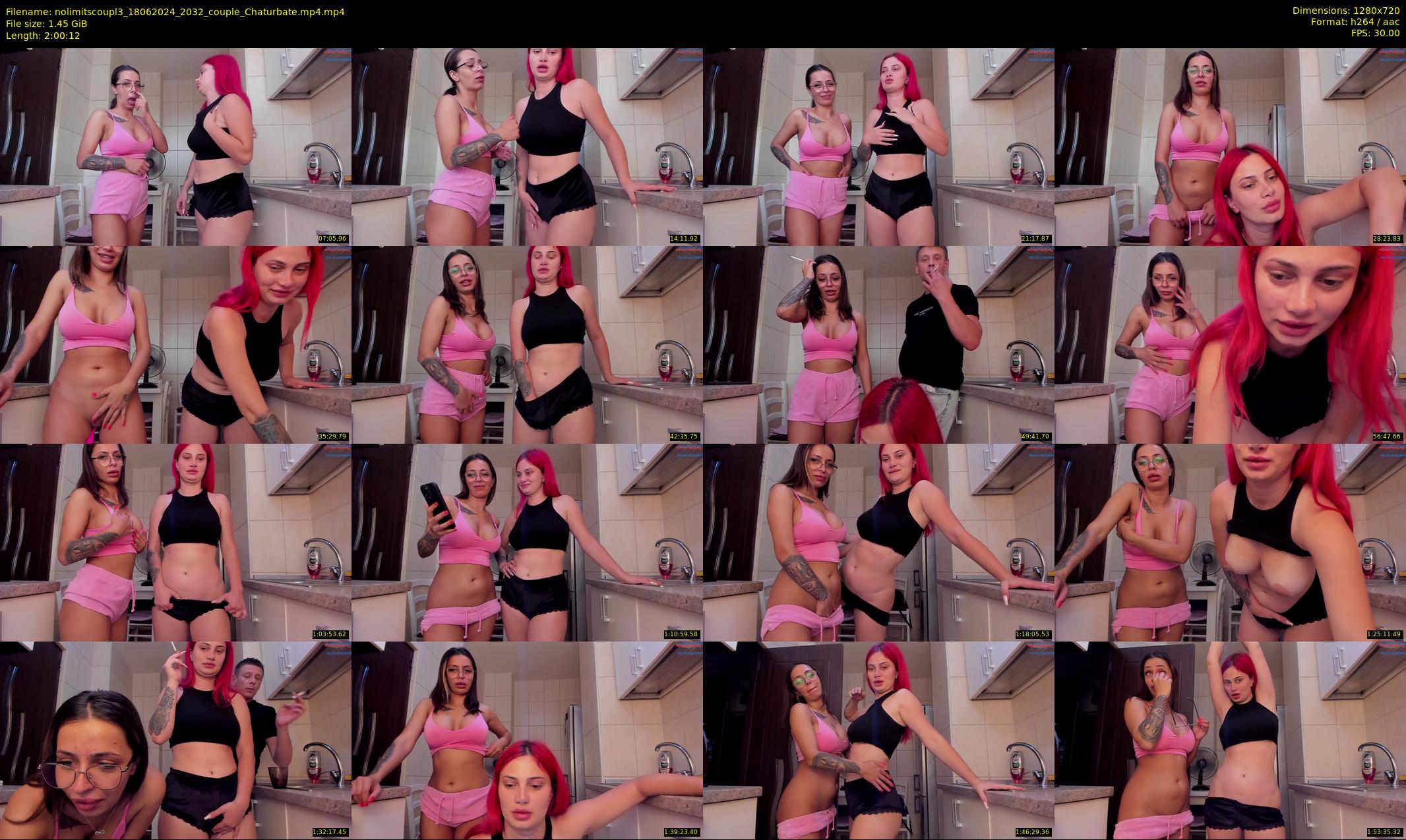 nolimitscoupl3 — 121 minute Chaturbate couple cam show recording, 720p, Jun 18, 2024