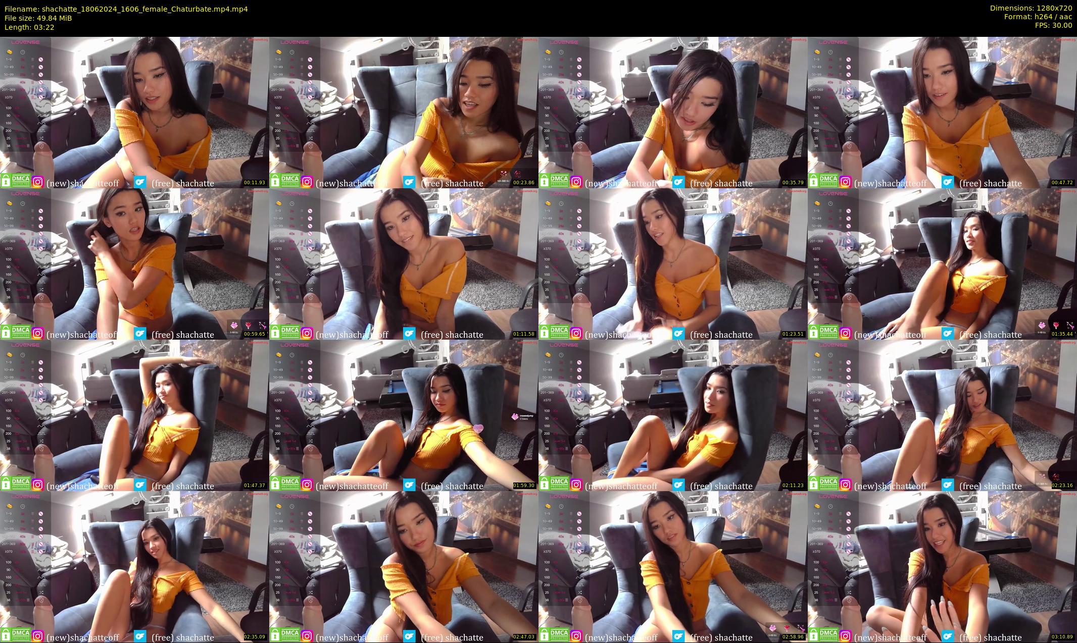 shachatte — 4 minute Chaturbate couple cam show recording, 720p, Jun 18, 2024