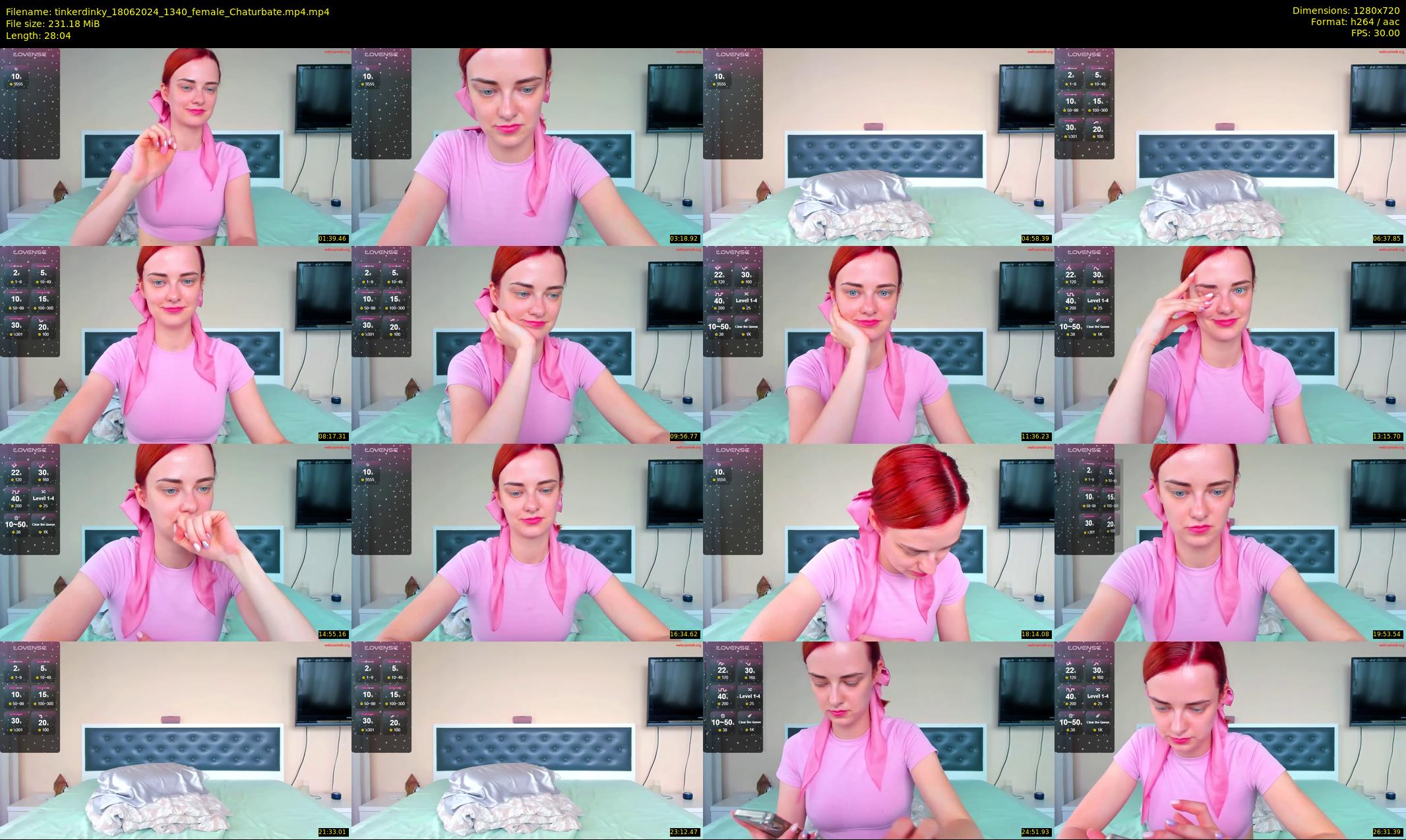 tinkerdinky — 29 minute Chaturbate female cam show recording, 720p, Jun 18, 2024