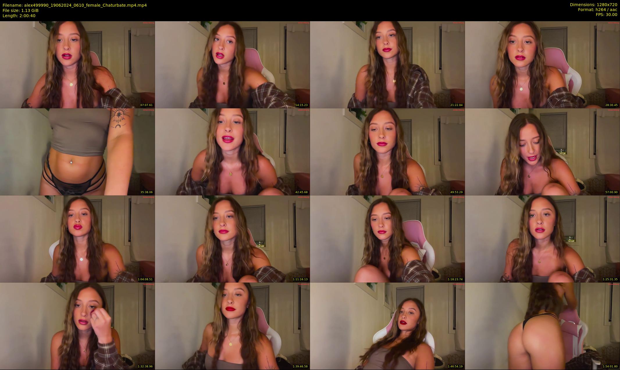 alex499990 — 121 minute Chaturbate female cam show recording, 720p, Jun 19, 2024