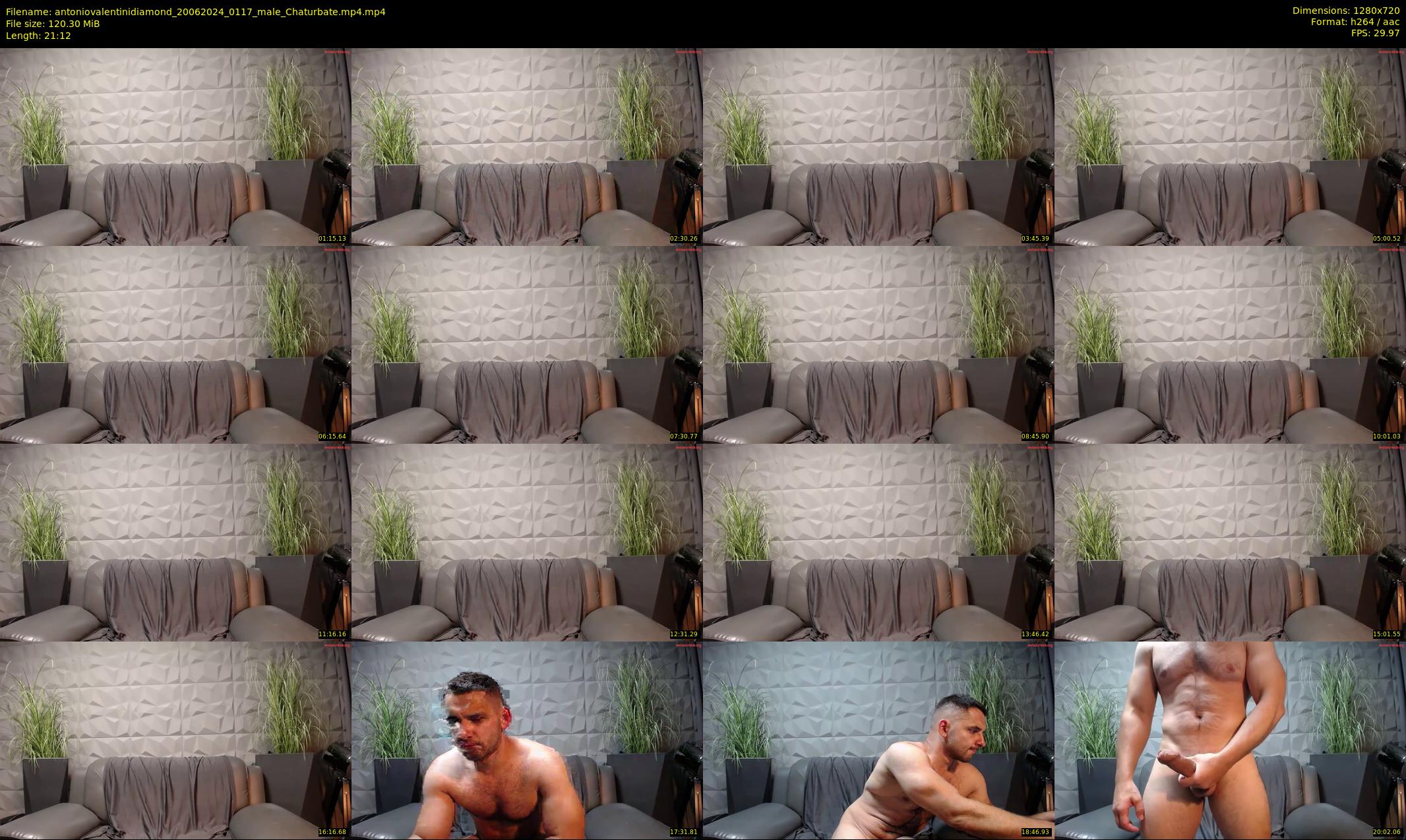 antoniovalentinidiamond — 22 minute Chaturbate male cam show recording, 720p, Jun 20, 2024