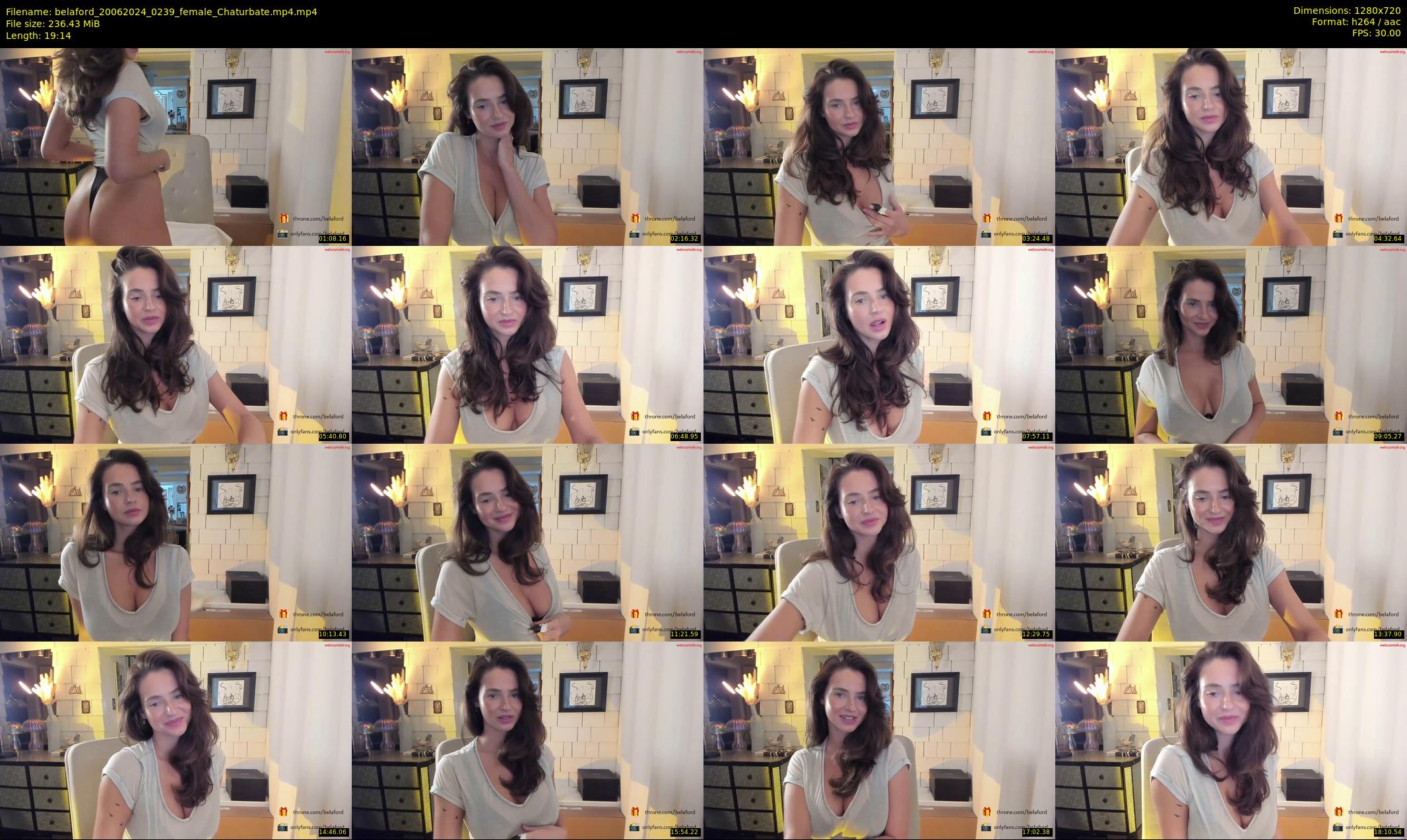 belaford — 20 minute Chaturbate female cam show recording, 720p, Jun 20, 2024