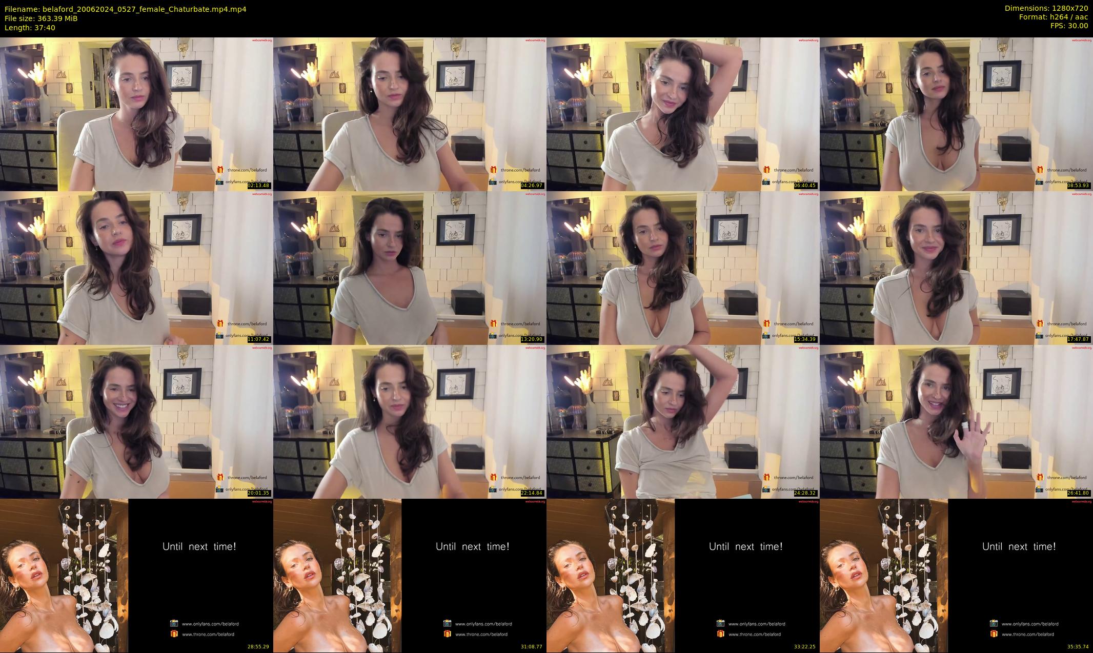 belaford — 38 minute Chaturbate female cam show recording, 720p, Jun 20, 2024