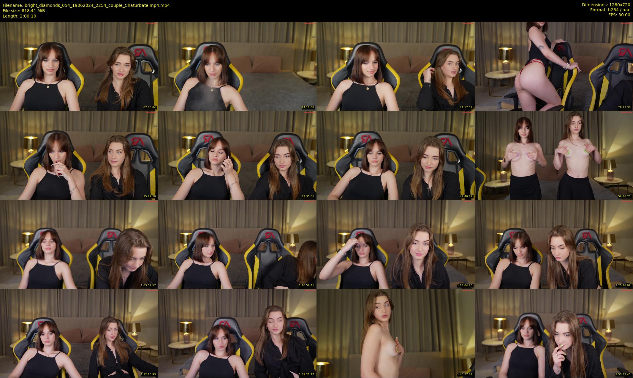 bright_diamonds_054 — 121 minute Chaturbate couple cam show recording, 720p, Jun 19, 2024
