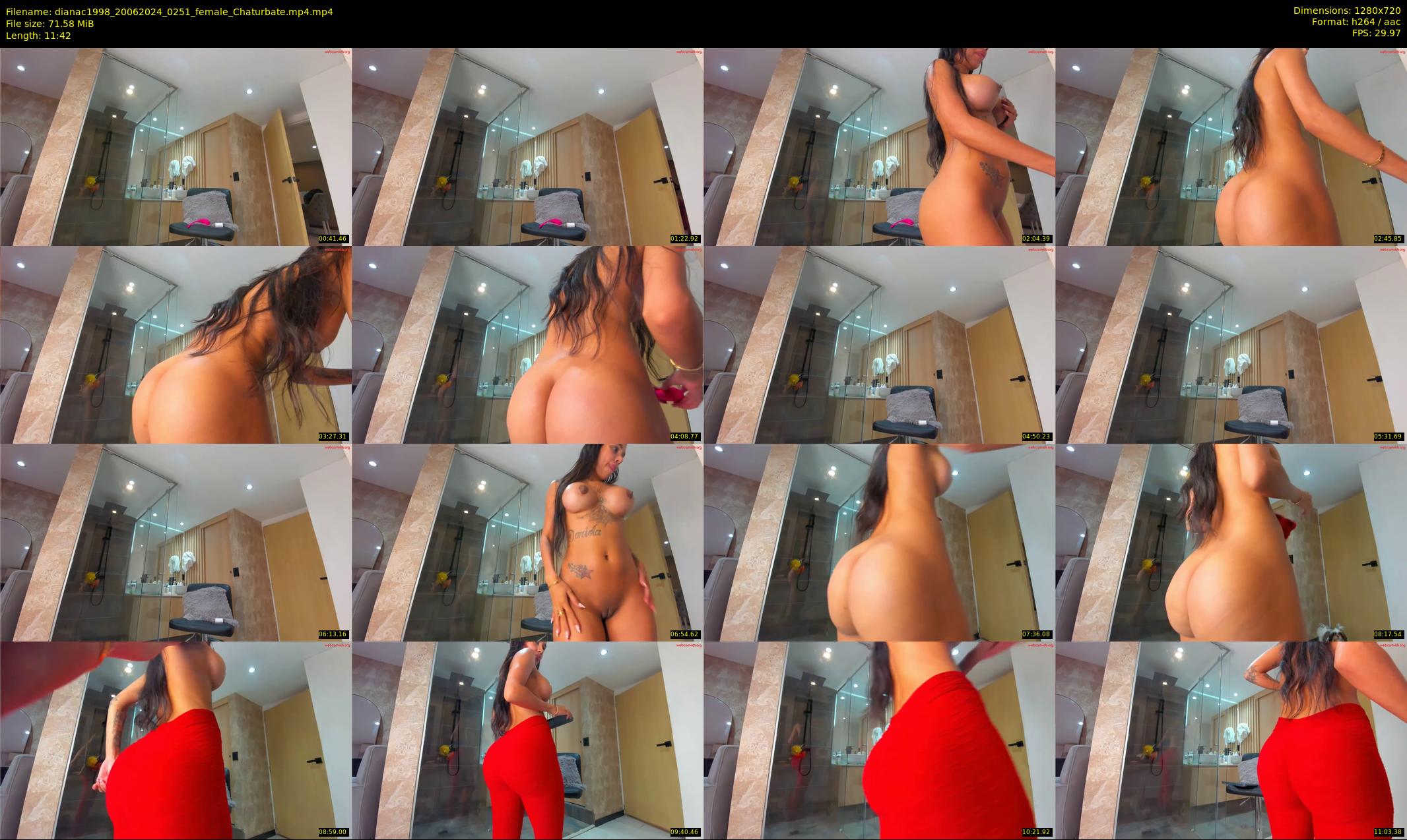 dianac1998 — 12 minute Chaturbate female cam show recording, 720p, Jun 20, 2024