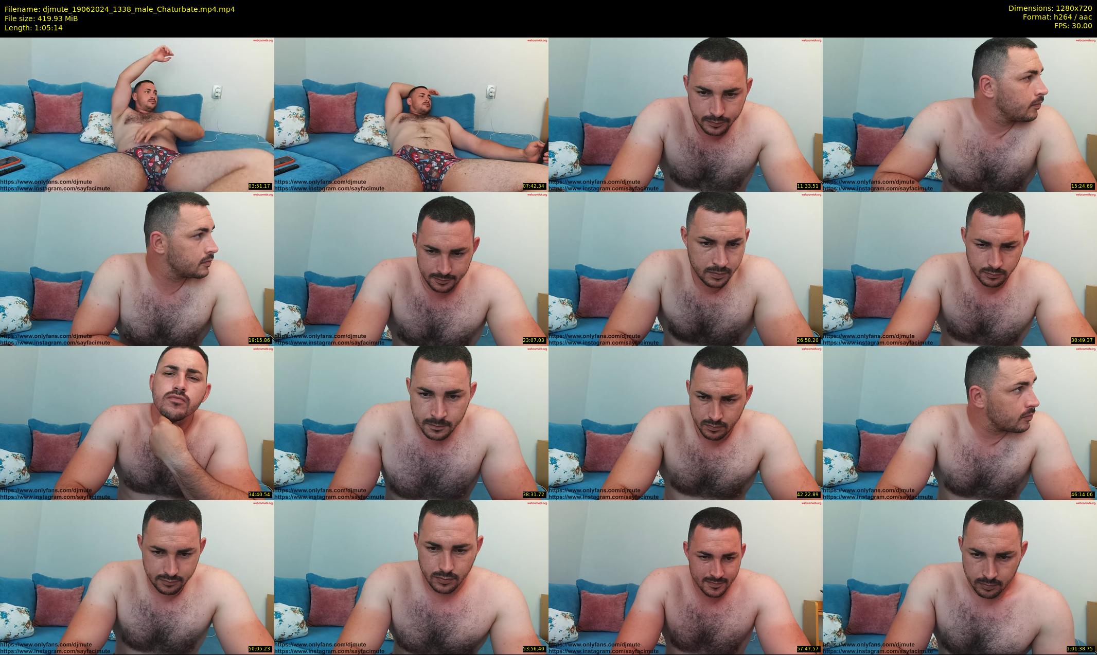 djmute — 66 minute Chaturbate male cam show recording, 720p, Jun 19, 2024