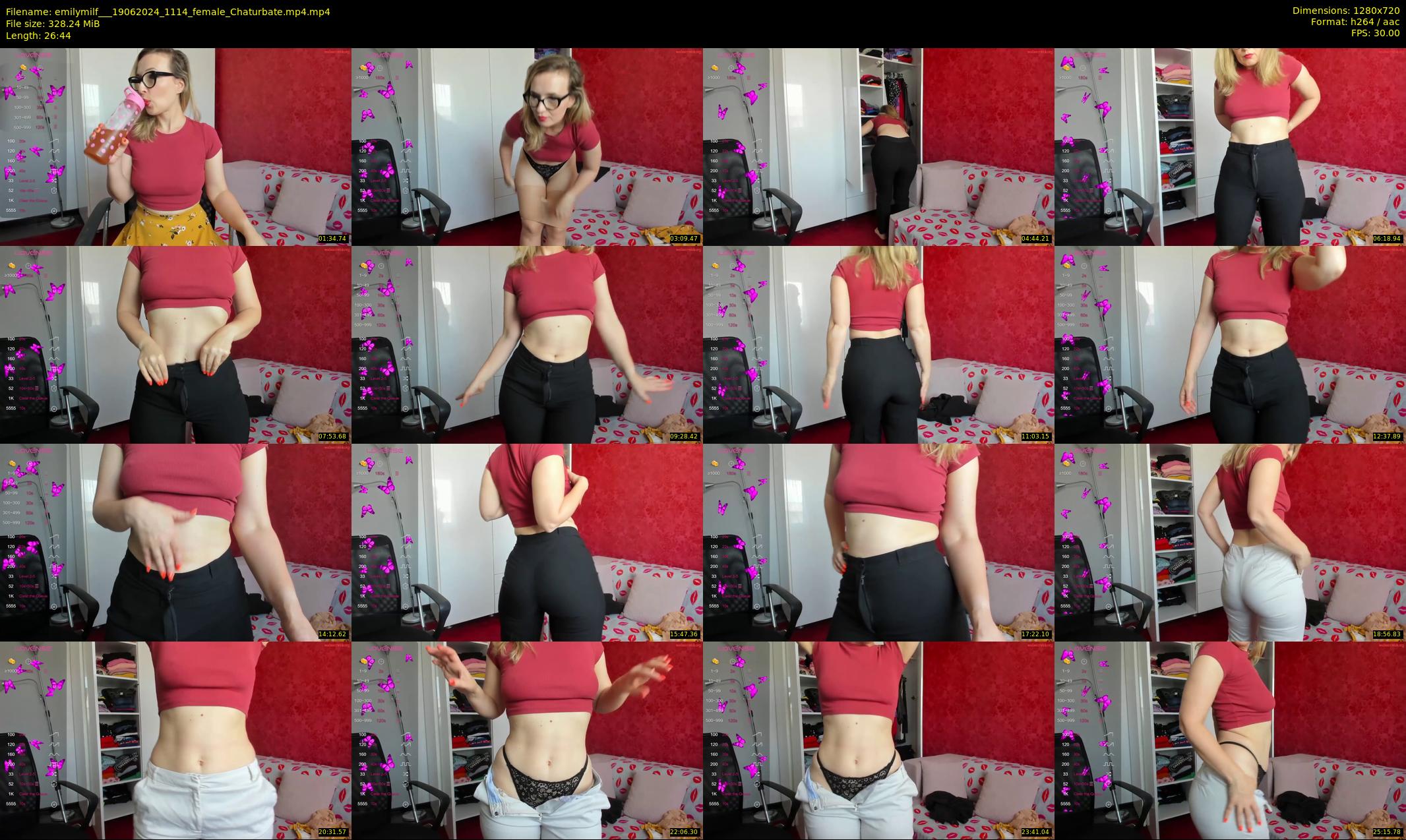 emilymilf__ — 27 minute Chaturbate female cam show recording, 720p, Jun 19, 2024