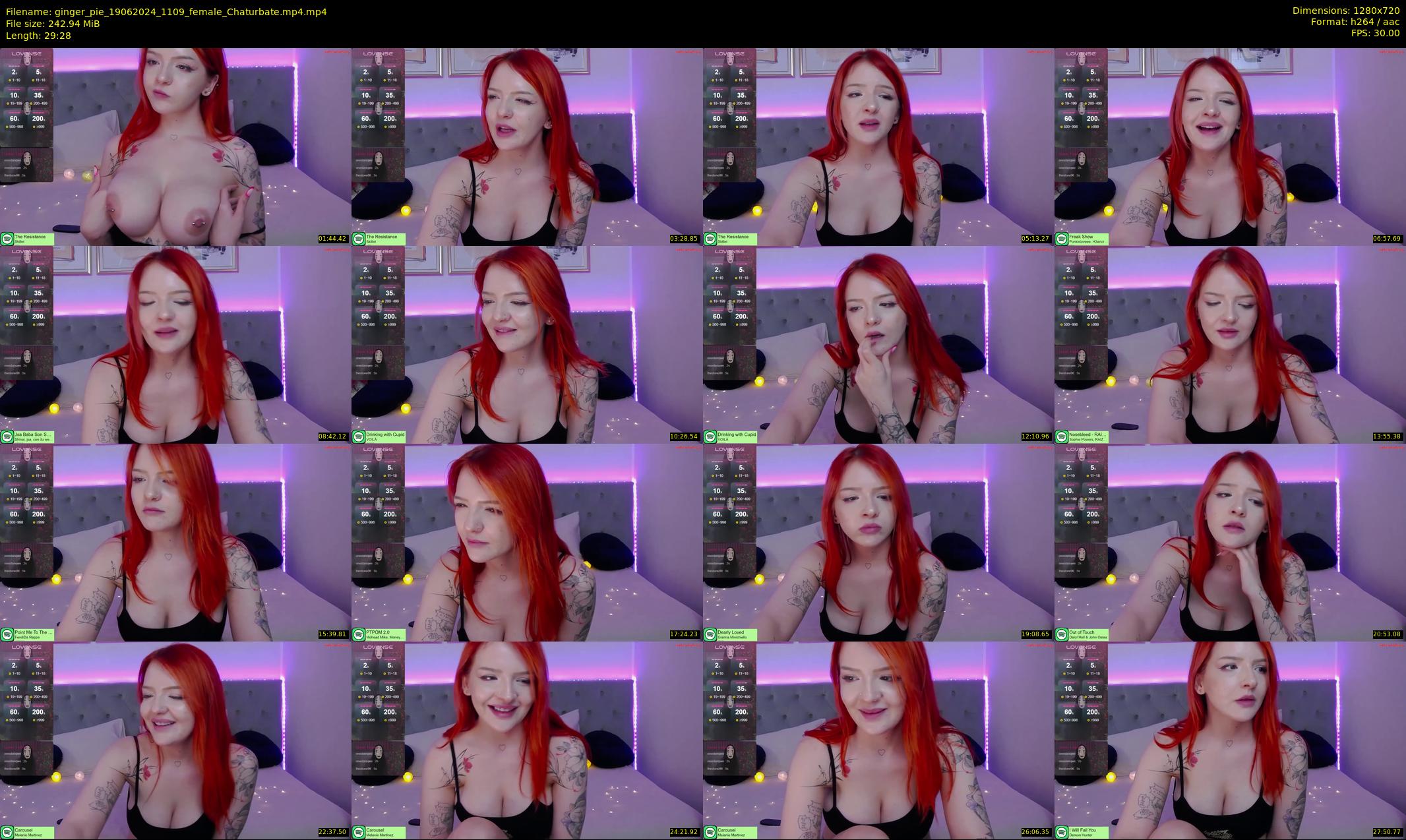 ginger_pie — 30 minute Chaturbate female cam show recording, 720p, Jun 19, 2024