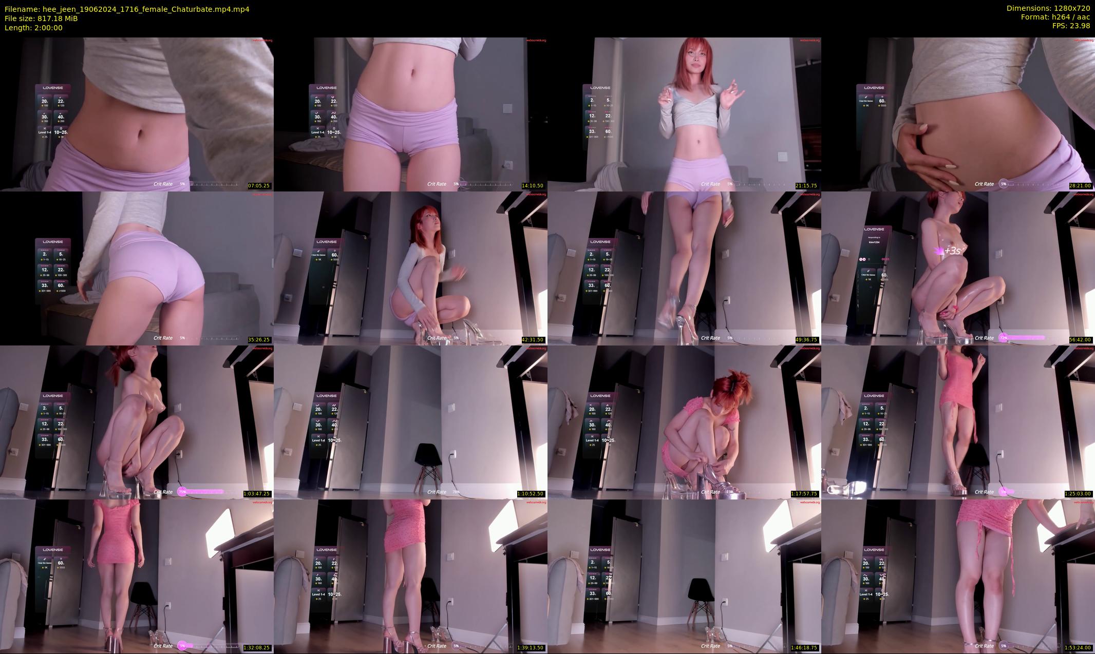 hee_jeen — 120 minute Chaturbate female cam show recording, 720p, Jun 19, 2024
