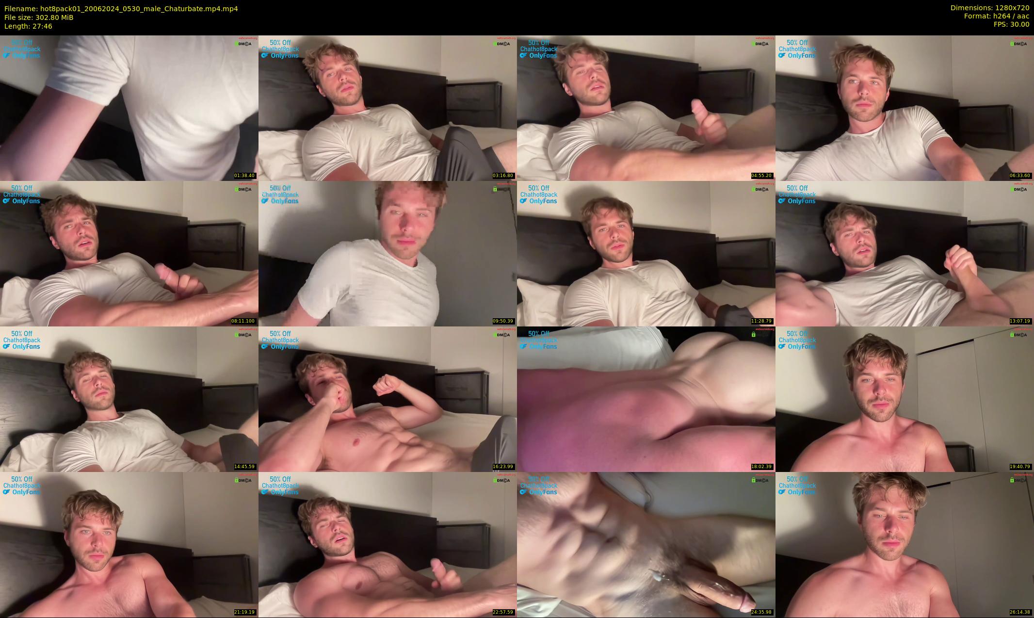 hot8pack01 — 28 minute Chaturbate male cam show recording, 720p, Jun 20, 2024