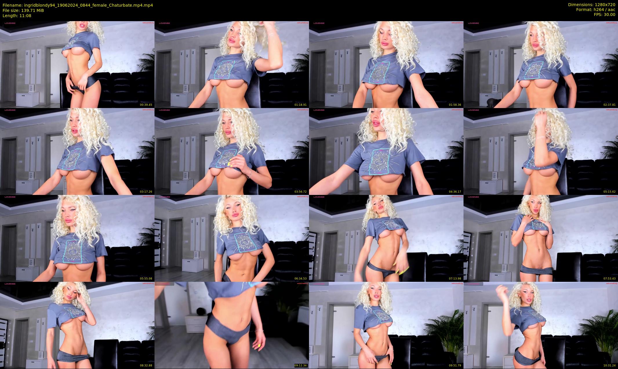 ingridblondy94 — 12 minute Chaturbate female cam show recording, 720p, Jun 19, 2024