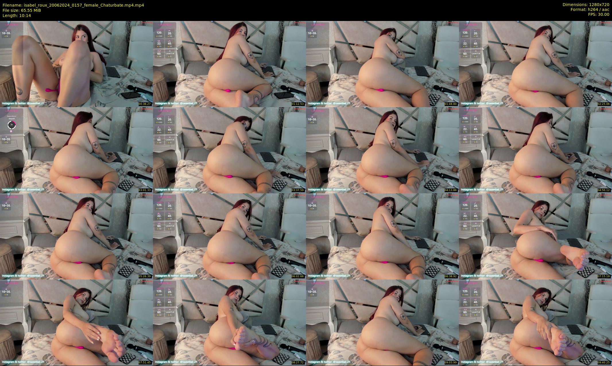 isabel_roux — 11 minute Chaturbate female cam show recording, 720p, Jun 20, 2024
