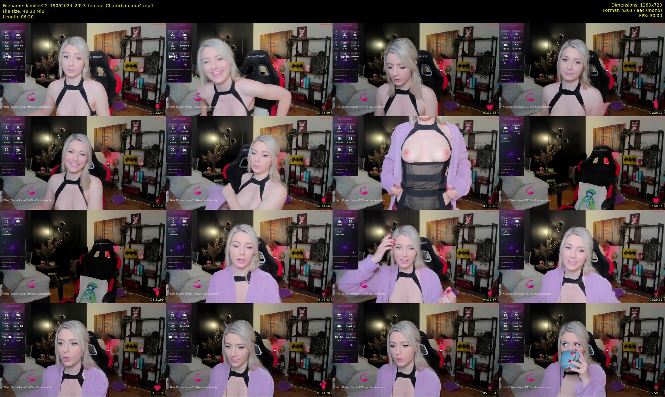 kimilee22 — 7 minute Chaturbate female cam show recording, 720p, Jun 19, 2024