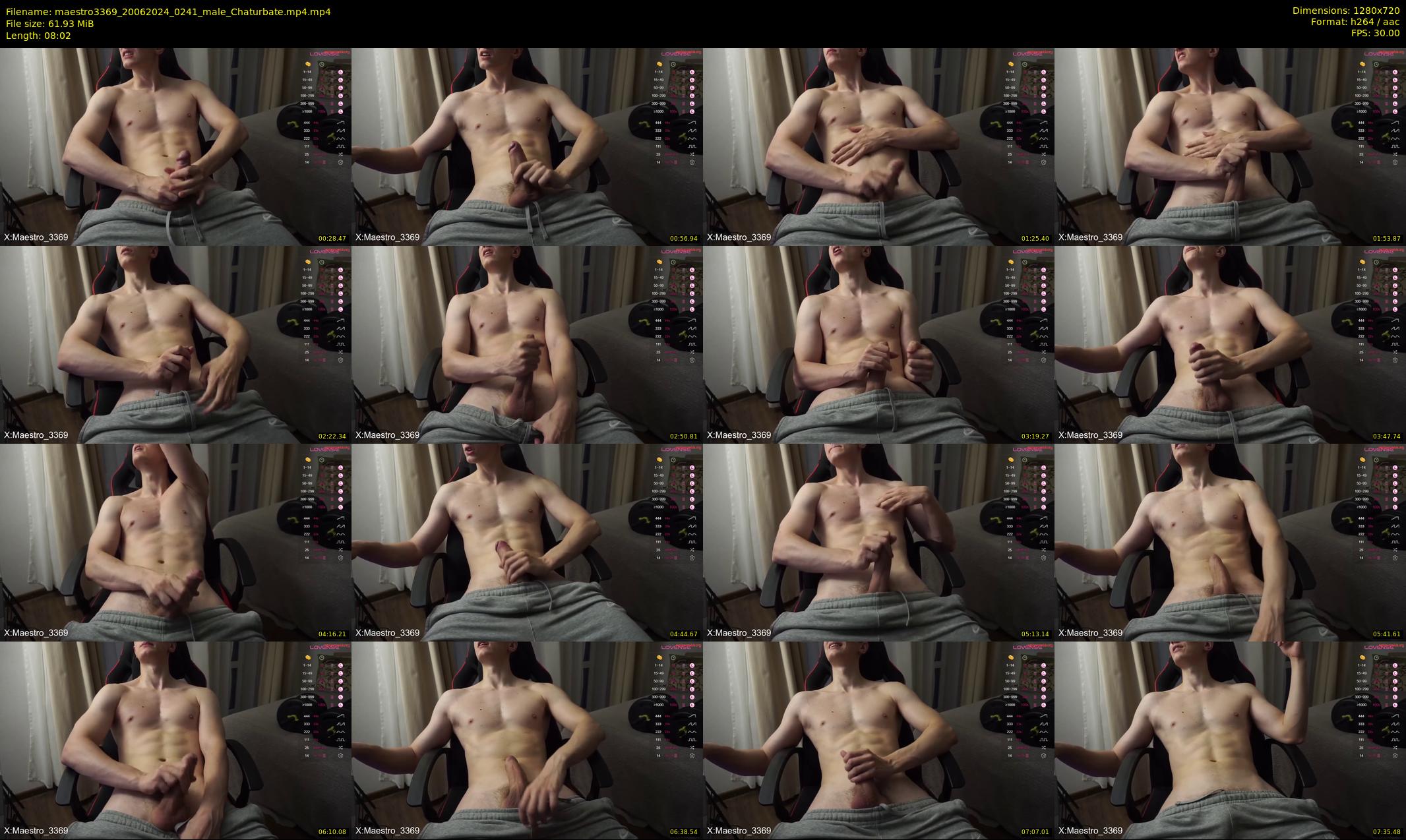 maestro3369 — 9 minute Chaturbate male cam show recording, 720p, Jun 20, 2024